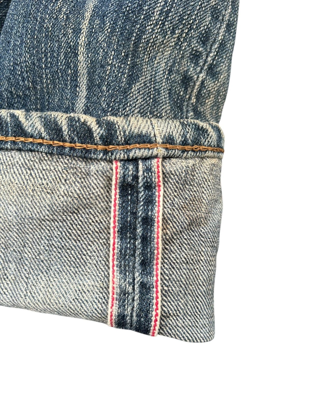 Japanese Brand × Kapital × Vintage Vintage Edwin Selvedge Distressed Denim Jeans Size US 31 - 3 Thumbnail