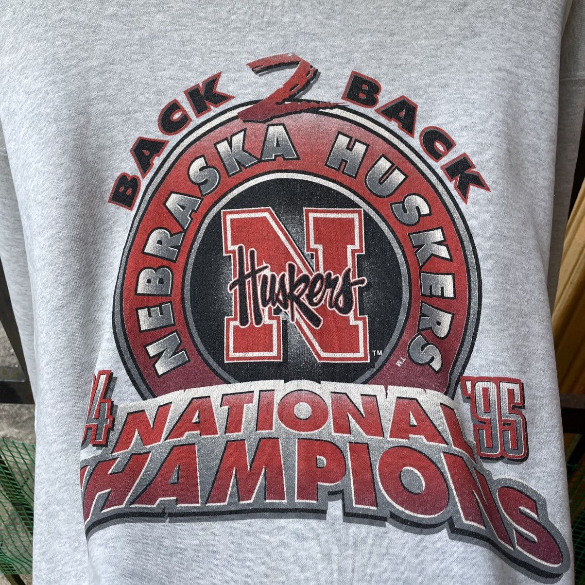 Salem Sportswear × Vintage 🔥Vintage 90s Salem Sportswear Nebraska Huskers Sweatshirts Size US M / EU 48-50 / 2 - 4 Thumbnail