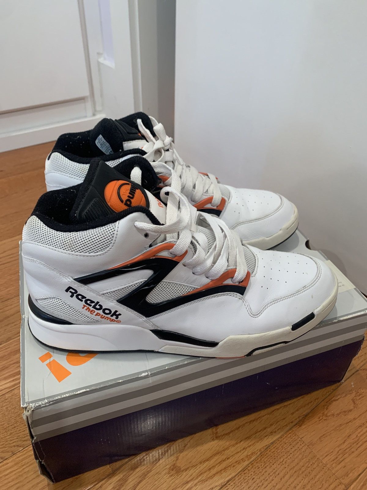 Reebok 2010 Reebok Pump Omni Lite Dee Brown white orange Grailed