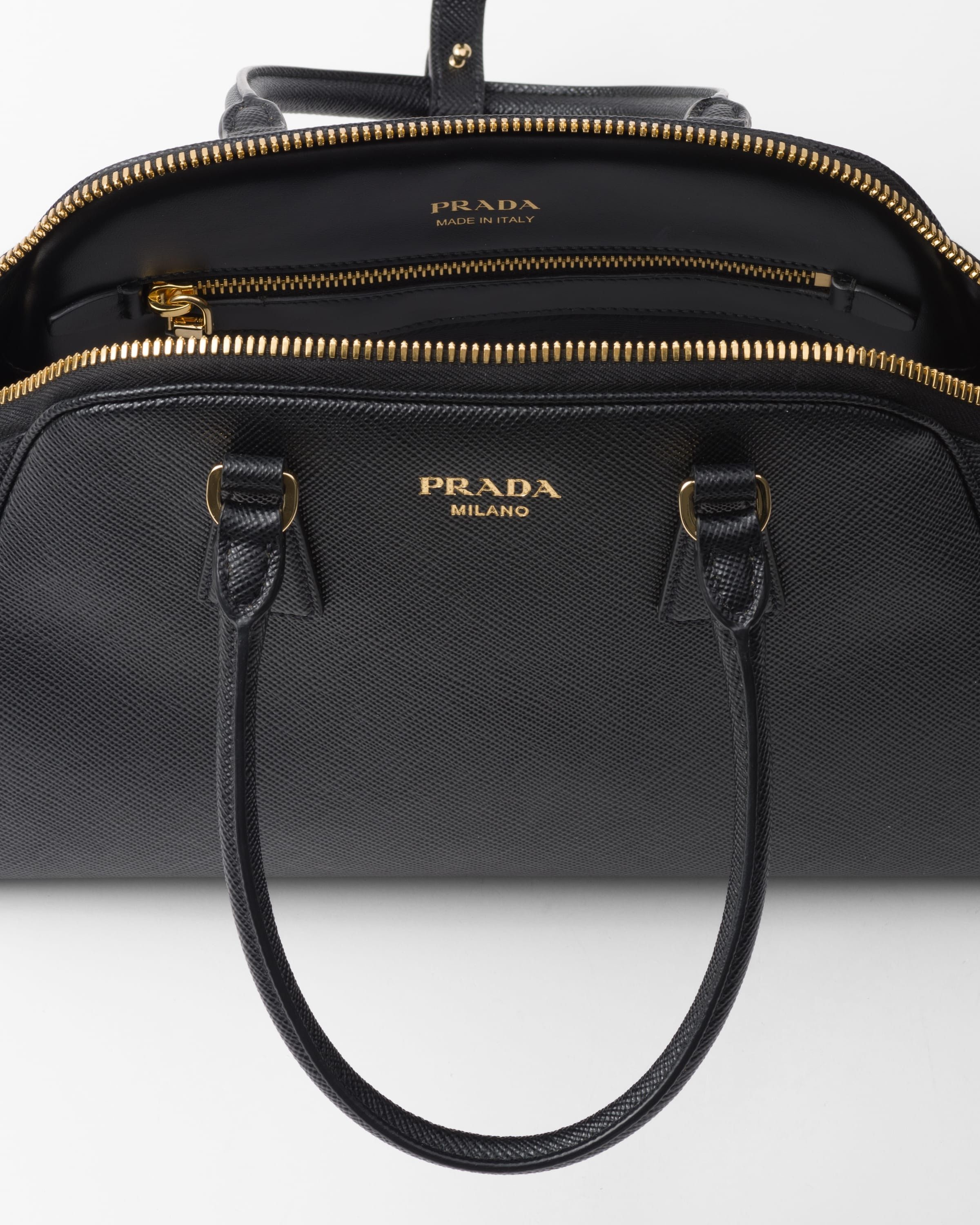 Prada o1la1rc1a0925 Size: OS / Medium Saffiano Leather Bag Black Size ONE SIZE - 4 Thumbnail