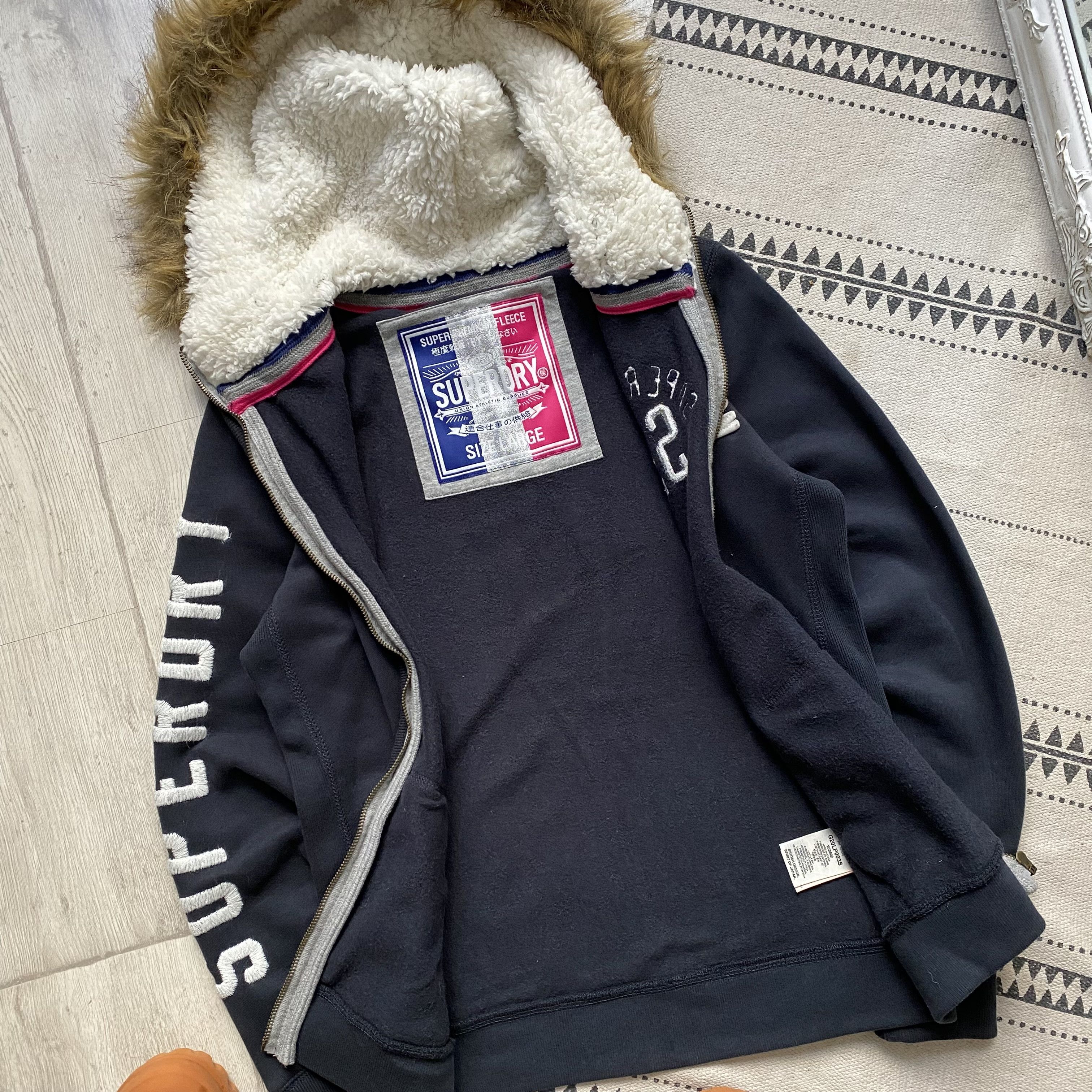 Abercrombie & Fitch Japanese 2000s Faux fur hoodie Y2K Lgb Abercrombie style Size L / US 10 / IT 46 - 7 Thumbnail