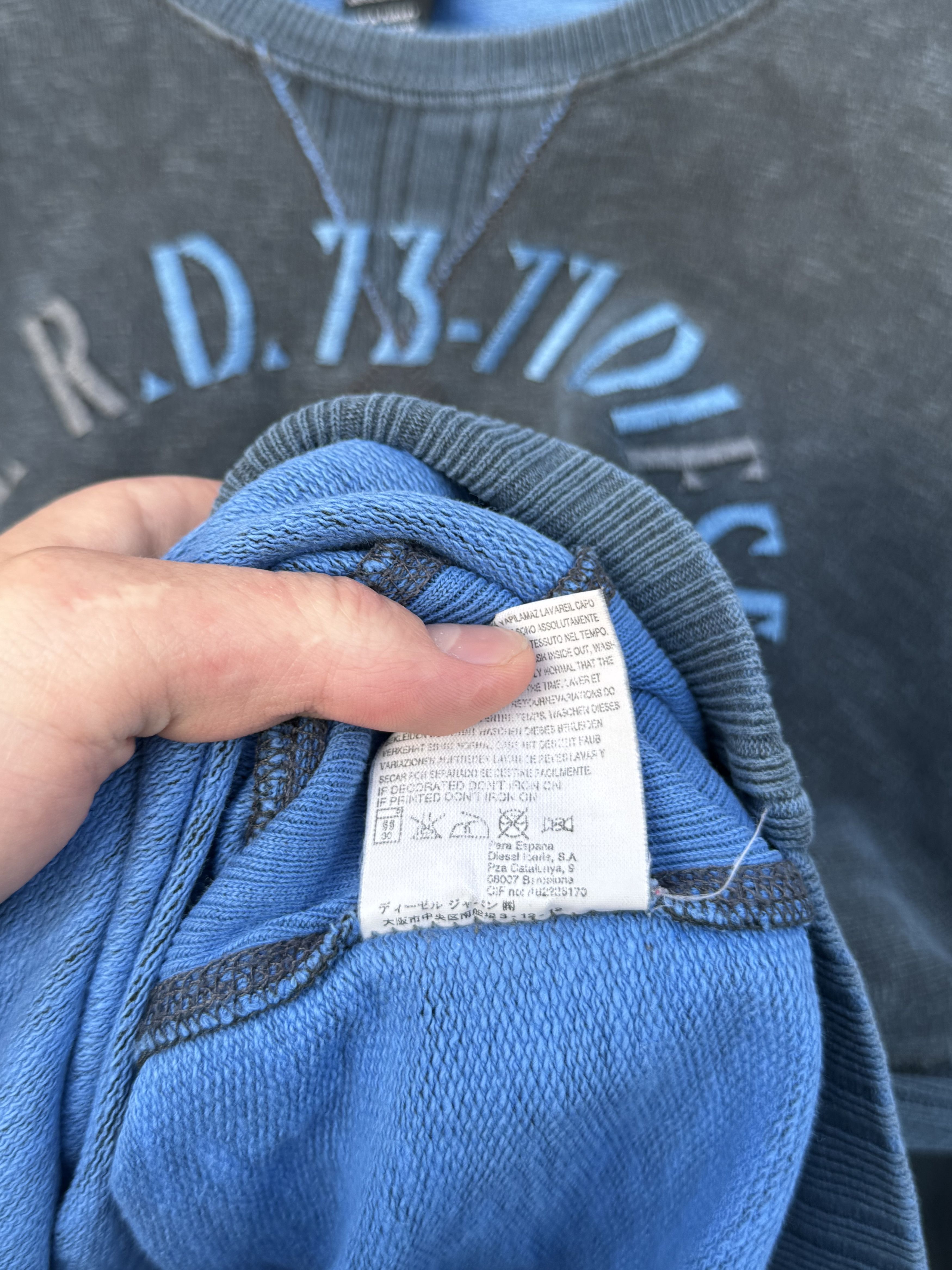 Diesel Vintage Sweatshirt Diesel Grey Blue Size M Size US M / EU 48-50 / 2 - 9 Thumbnail