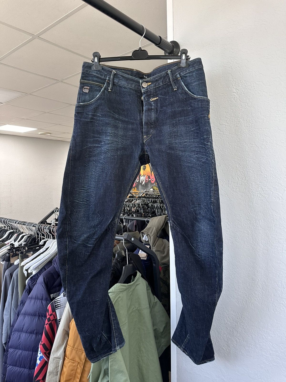 G-Star Vintage G-Star Raw denim banana jeans size 36/36 rare brown Size US 36 / EU 52 - 2 Thumbnail