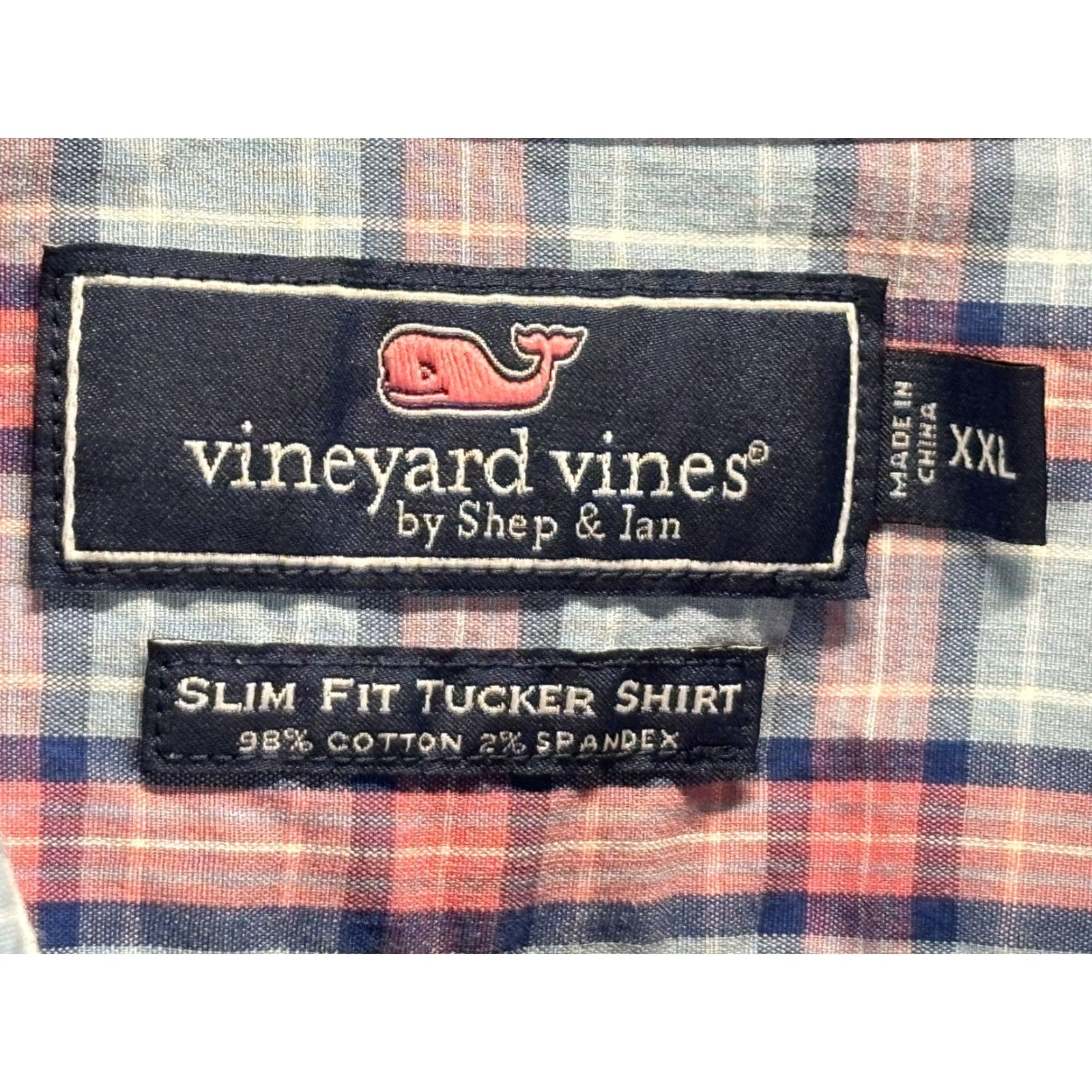 Vineyard Vines Men’s Vineyard Vines Button Down Shirt Size XXL 2XL Slim Fit Tucker Shirt Plaid Size US XXL / EU 58 / 5 - 5 Thumbnail