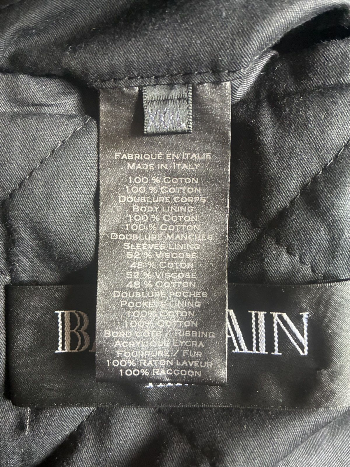 Balmain Authentic Balmain Fur Winter Jacket - Black, Large, New Size US XXL / EU 58 / 5 - 3 Thumbnail
