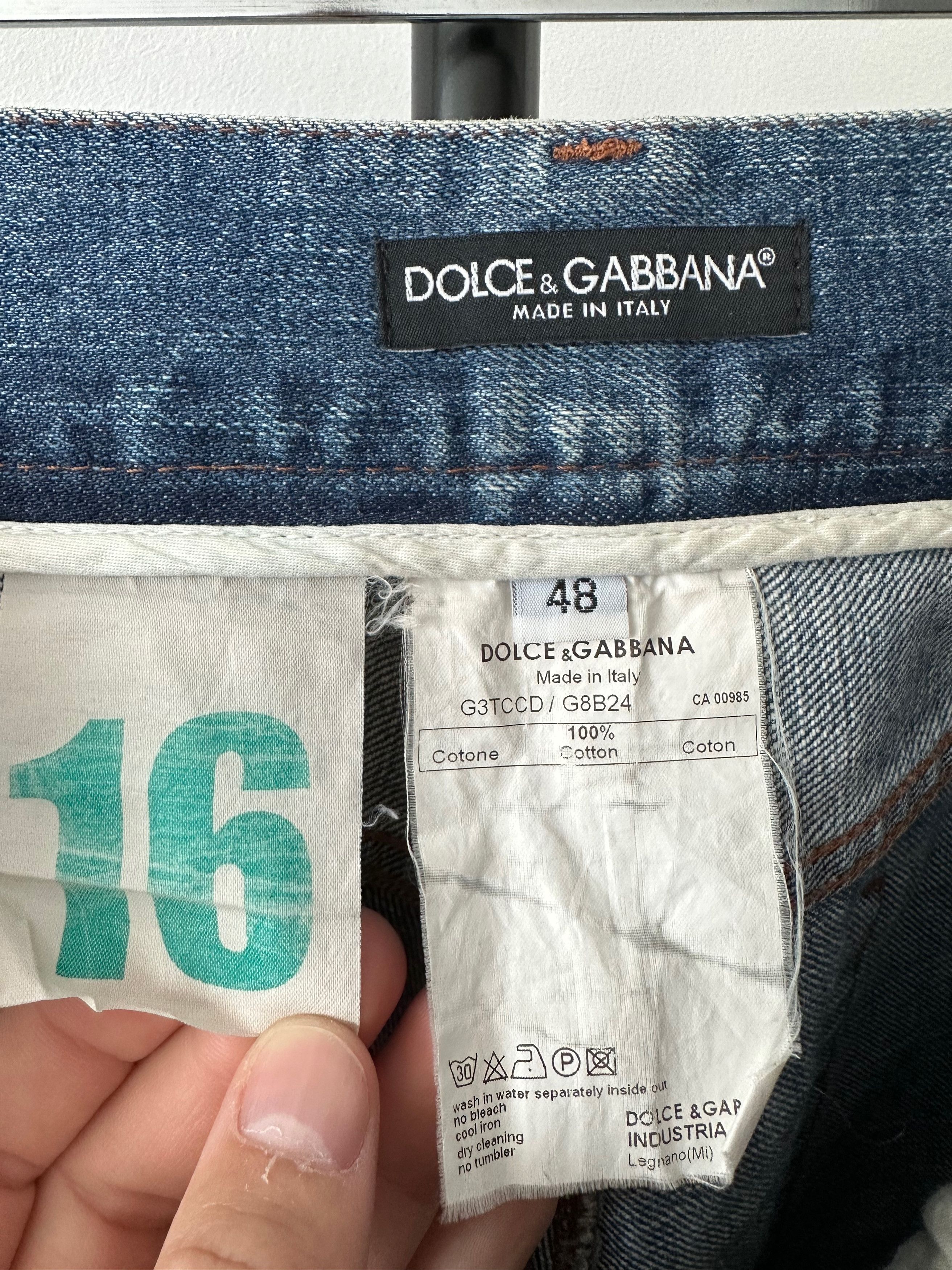 Dolce & Gabbana Dolce & Gabbana 16 washed denim pants keans trousers Size US 32 / EU 48 - 14 Thumbnail