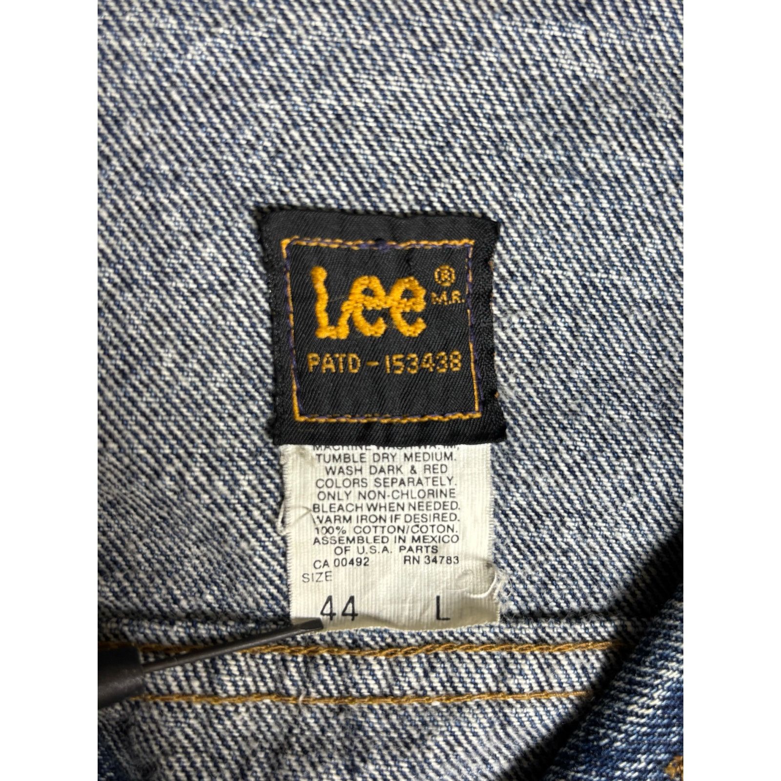 Lee Lee Denim Trucker Jacket Men’s Large Classic 4 Pocket Jacket Size US L / EU 52-54 / 3 - 6 Thumbnail