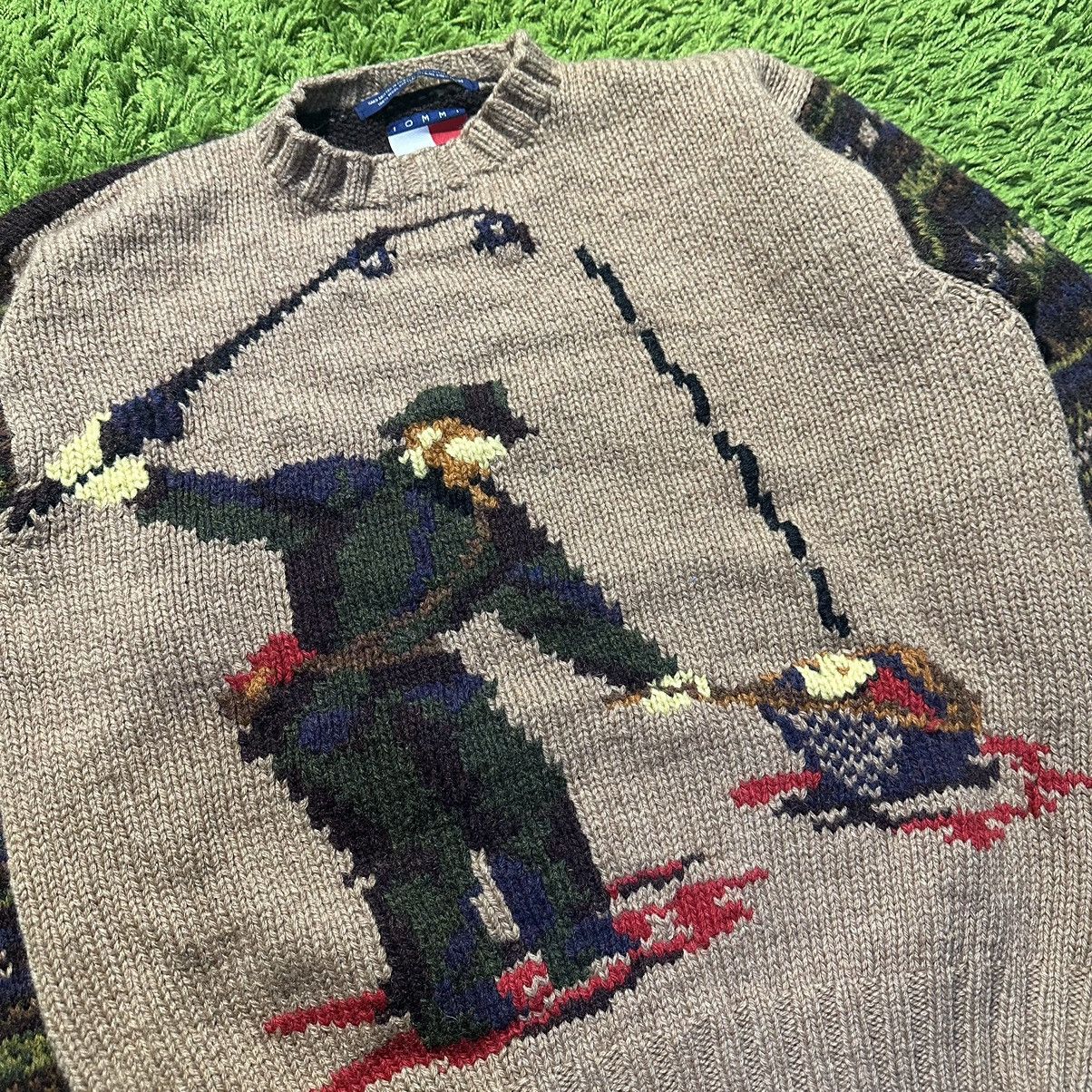 Tommy Hilfiger × Vintage Tommy Hilfiger Sweater Vintage Hunting Wool Shetland Size US M / EU 48-50 / 2 - 2 Thumbnail