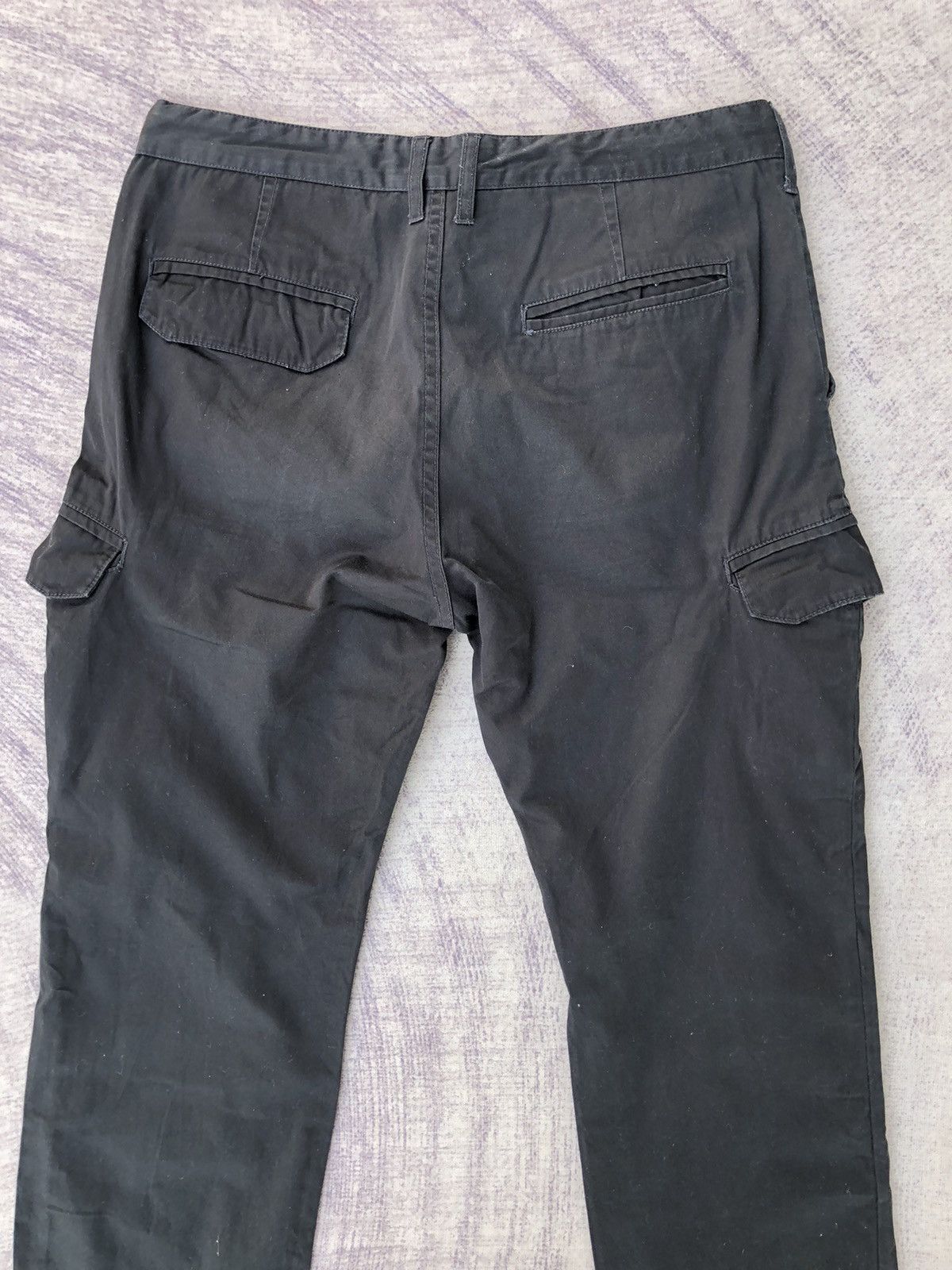 All Blacks × Vintage Ikko black Cargo Trousers With 6 Pocket Workware Size US 33 - 9 Thumbnail