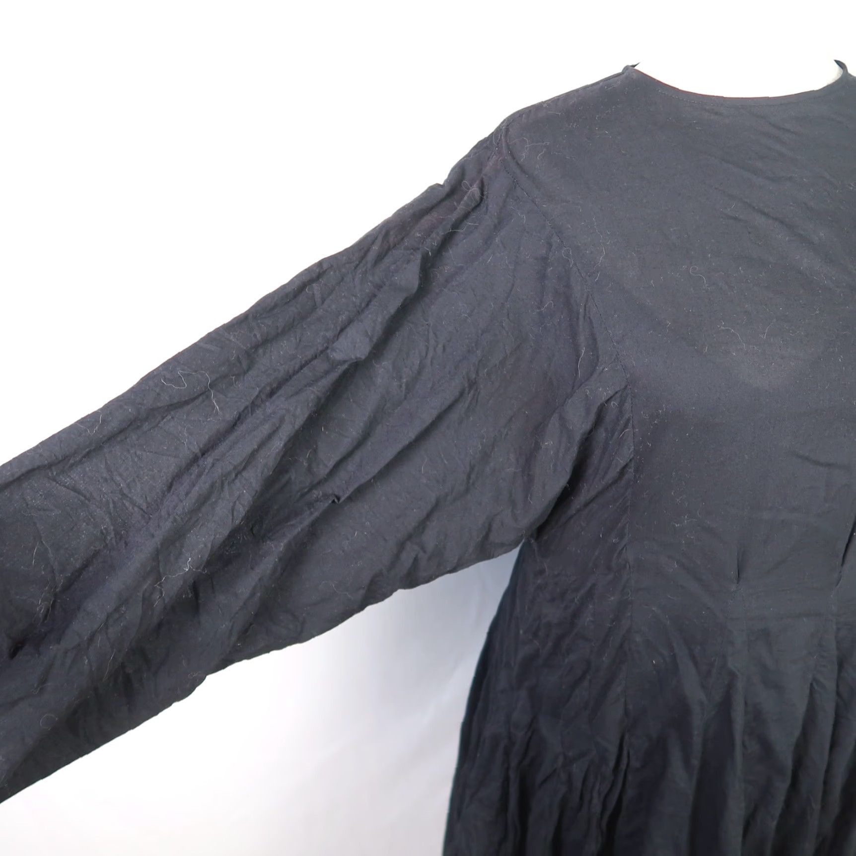 RHODE Rhode Black Cotton Long Sleeve Drop Waist Midi Dress S Womens Midi Casual Party/Cocktail Size S / US 4 / IT 40 - 4 Thumbnail