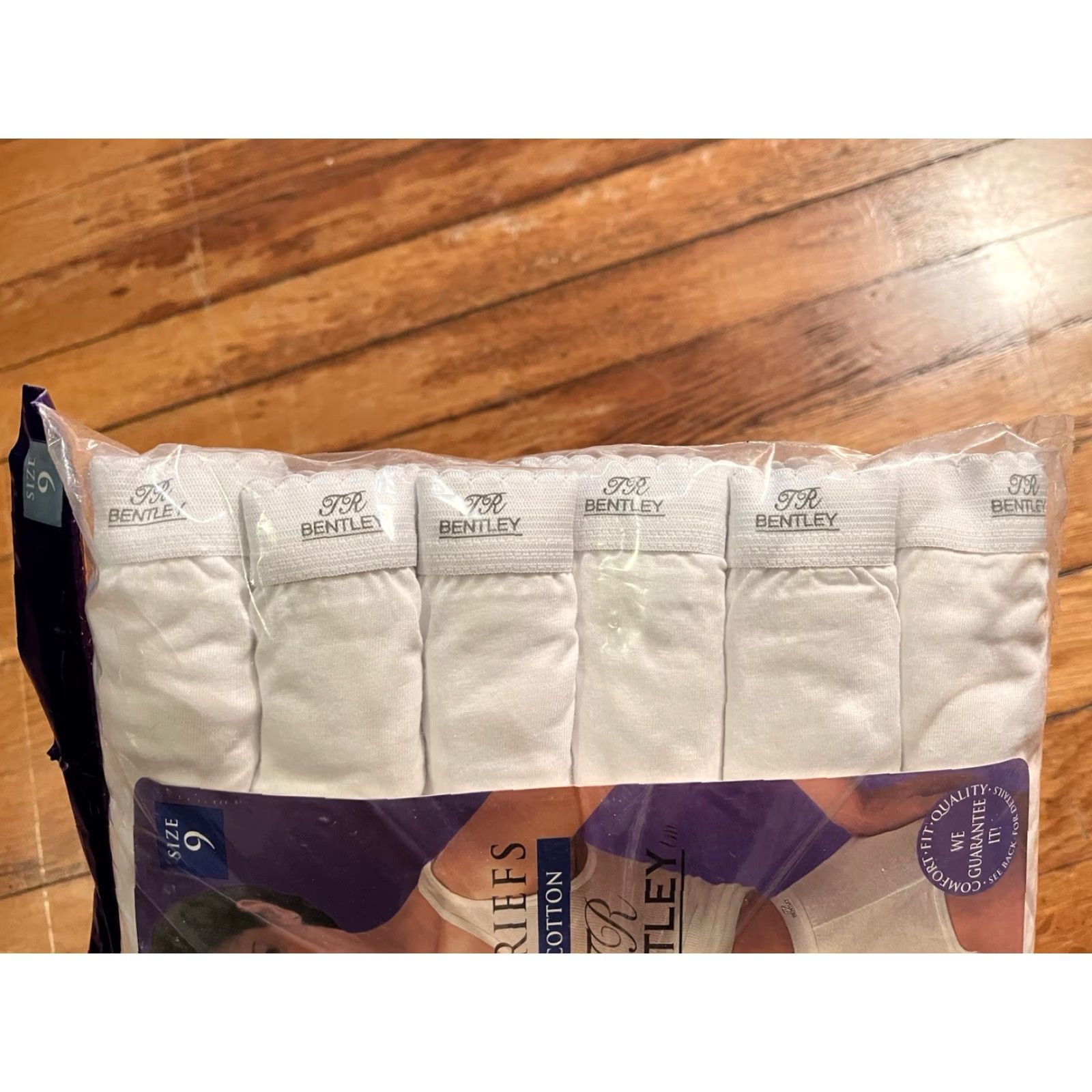Vintage VINTAGE Bentley Cotton Briefs 6 Pack Women’s 9 White High Waist Panties Panties Briefs Womens 9 White Cotton 6 Pack Vintage Bentley Credit? Size 30" / US 8 / IT 44 - 2 Thumbnail