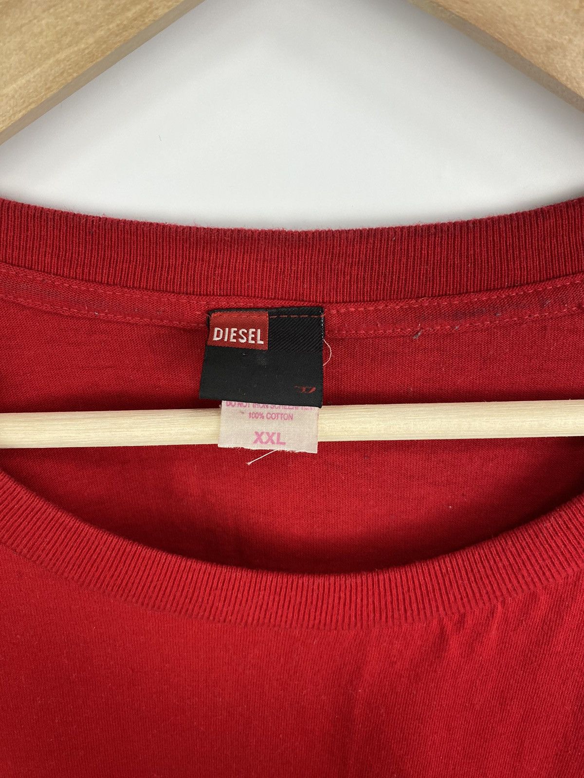 Diesel 🇺🇸 Vintage 90s Diesel Big logo T-Shirt Retro Rare Y2K Hype Size US XXL / EU 58 / 5 - 5 Thumbnail