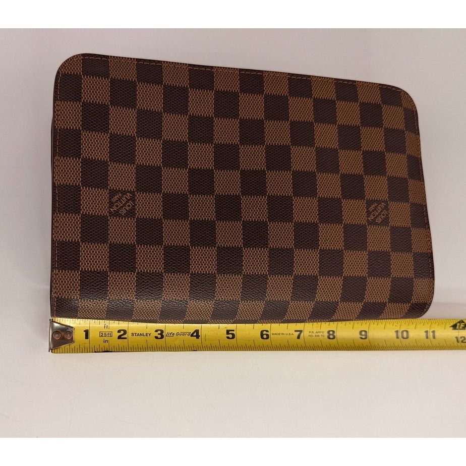 Louis Vuitton Louis Vuitton Damier Ebene Saint Louis Clutch Wristlet LV Size ONE SIZE - 8 Thumbnail