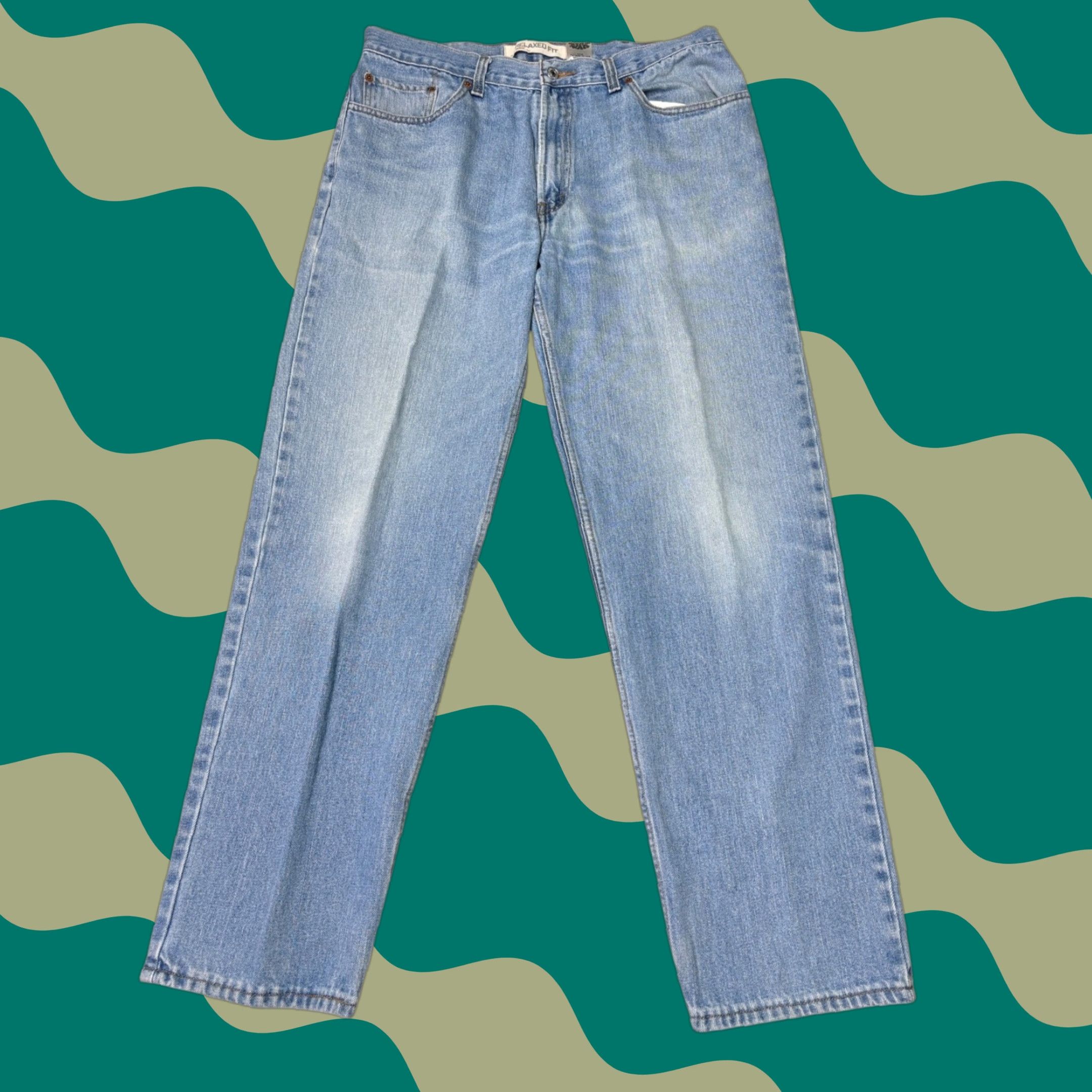 Levi's Levi's 550 Jeans Relaxed Fit Light Wash Mens 38x34 Jeans Cotton Denim Stretch Relaxed Straight Blue 38 Mens Regular 34 Inseam Size US 38 / EU 54 - 1 Thumbnail