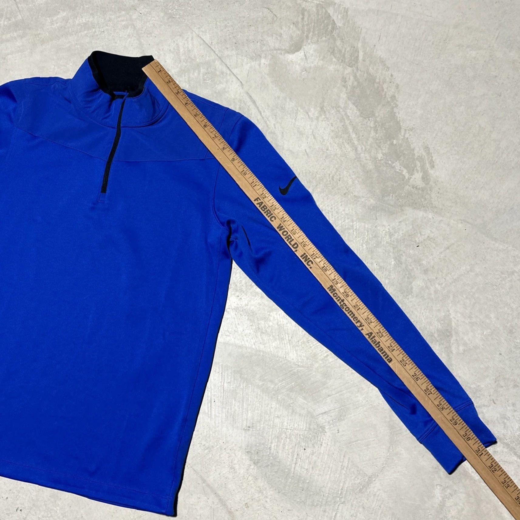 Nike Nike Golf Pullover Men S Blue Dri-FIT Quarter Zip Long Sleeve Top Wicking Size US S / EU 44-46 / 1 - 6 Thumbnail