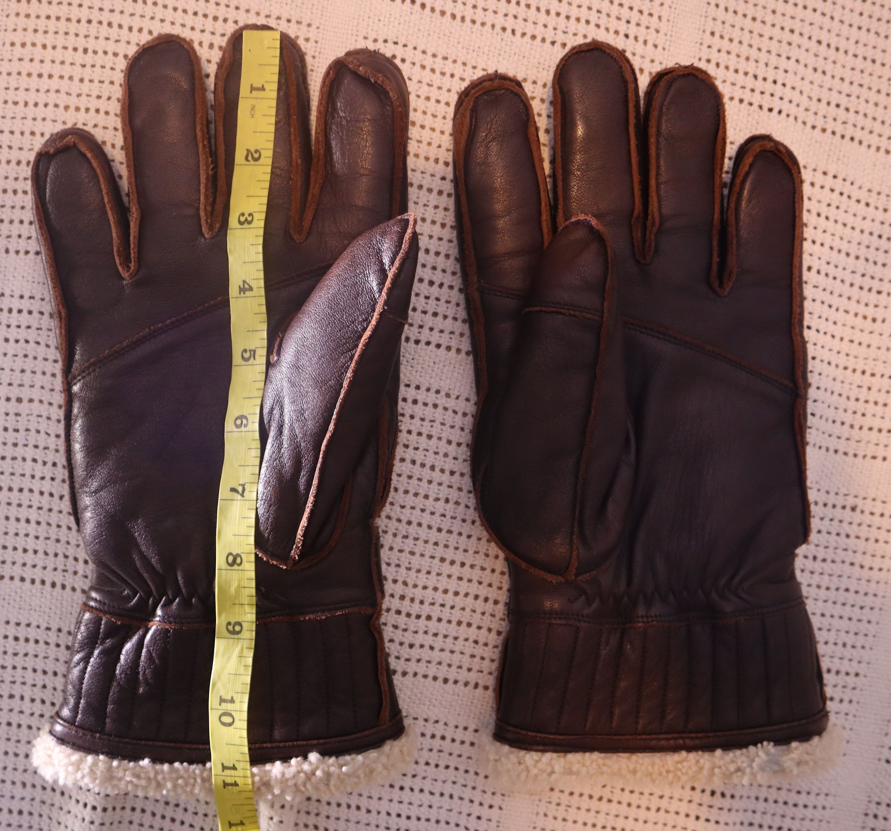 Hestra Elk Leather lambsfur lining Size 46 - 4 Thumbnail