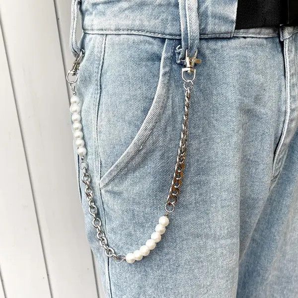 Jewelry Pearl Wallet Chain, Pants Chain Size ONE SIZE - 3 Thumbnail