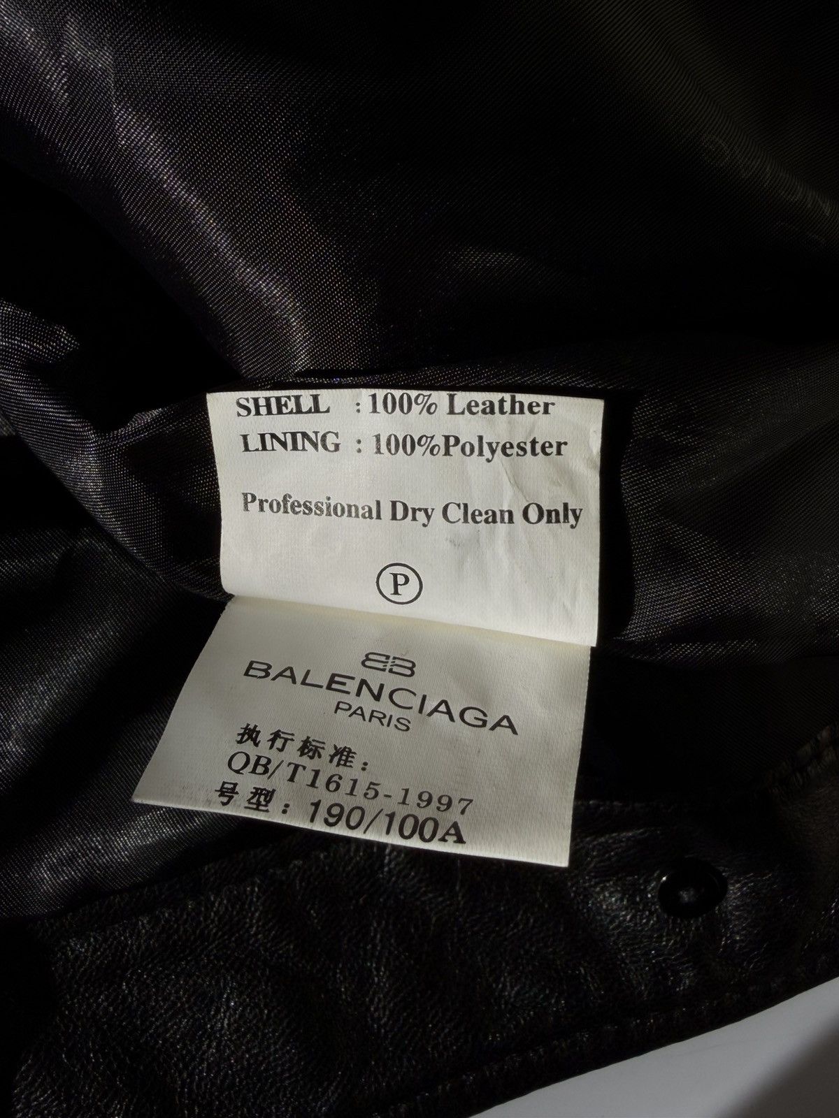 Balenciaga Balenciaga 1997 Nicolas Ghesquiere Zip Leather Jacket Size US XL / EU 56 / 4 - 10 Thumbnail