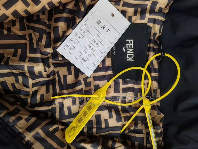Fendi Fendi Back Embossed Logo Lined Full Print Down Jacket Size US M / EU 48-50 / 2 - 6 Thumbnail