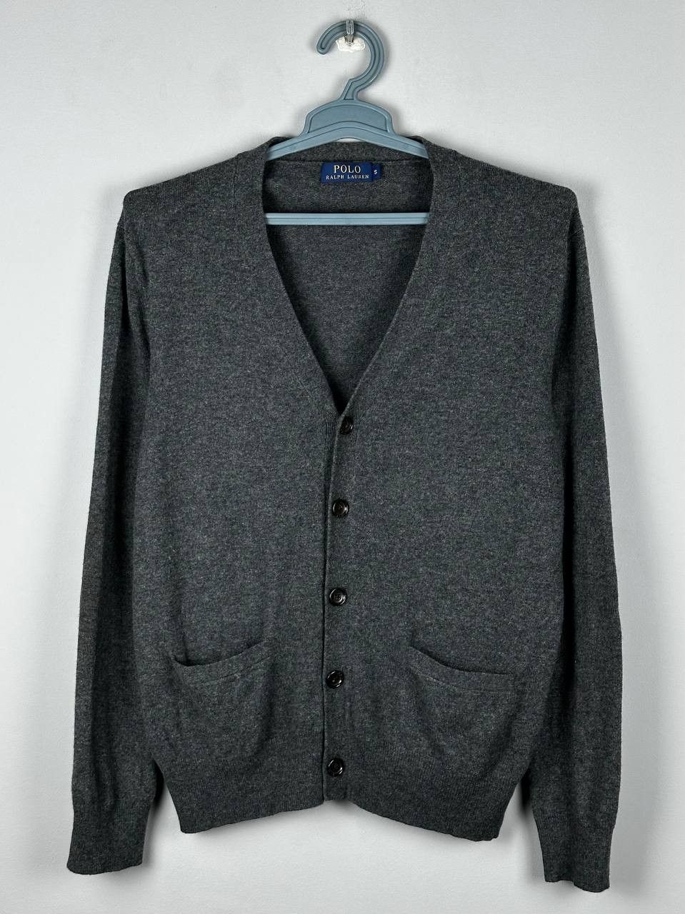 Polo Ralph Lauren Polo RALPH LAUREN Grey Merino Wool Luxury Cardigan Size US S / EU 44-46 / 1 - 1 Thumbnail
