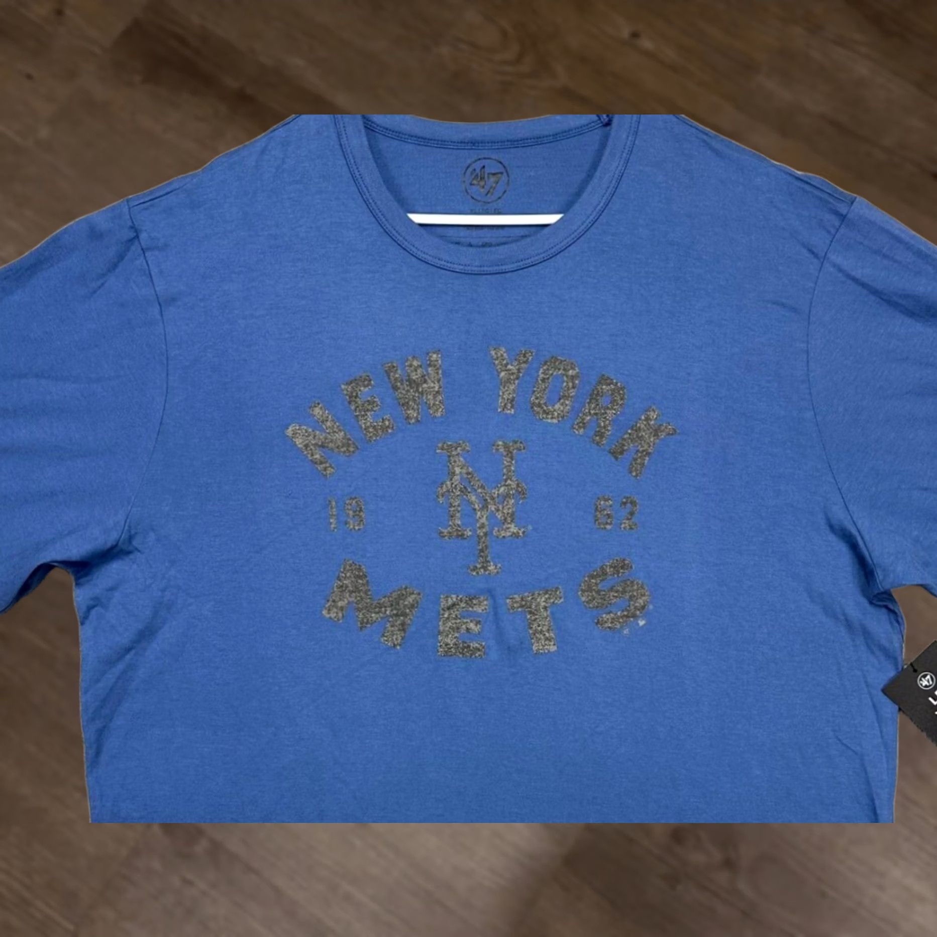 47 VINTAGE New York Mets Sweatshirt Adult XL Blue Crew Neck Pullover 47 Mens NEW Size US XL / EU 56 / 4 - 1 Thumbnail