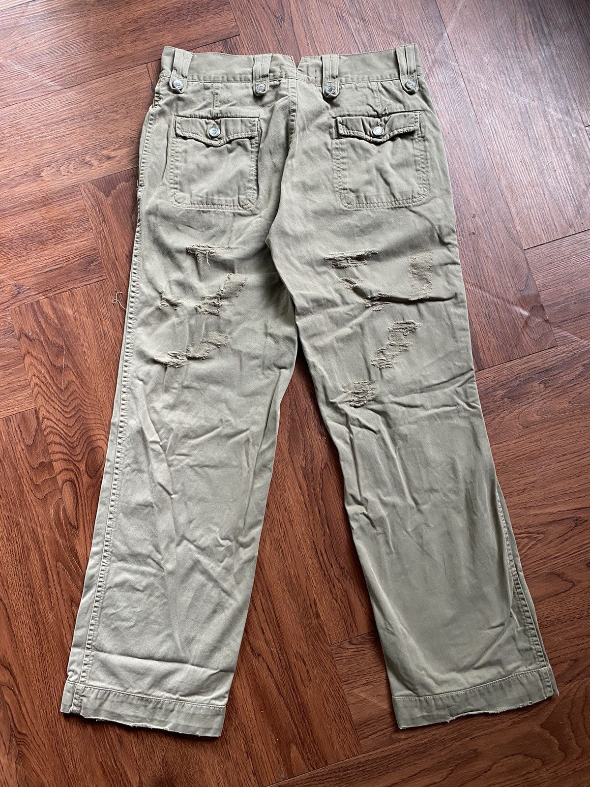 Dolce & Gabbana Dolce and Gabbana Ripped Pants Size US 32 / EU 48 - 2 Thumbnail