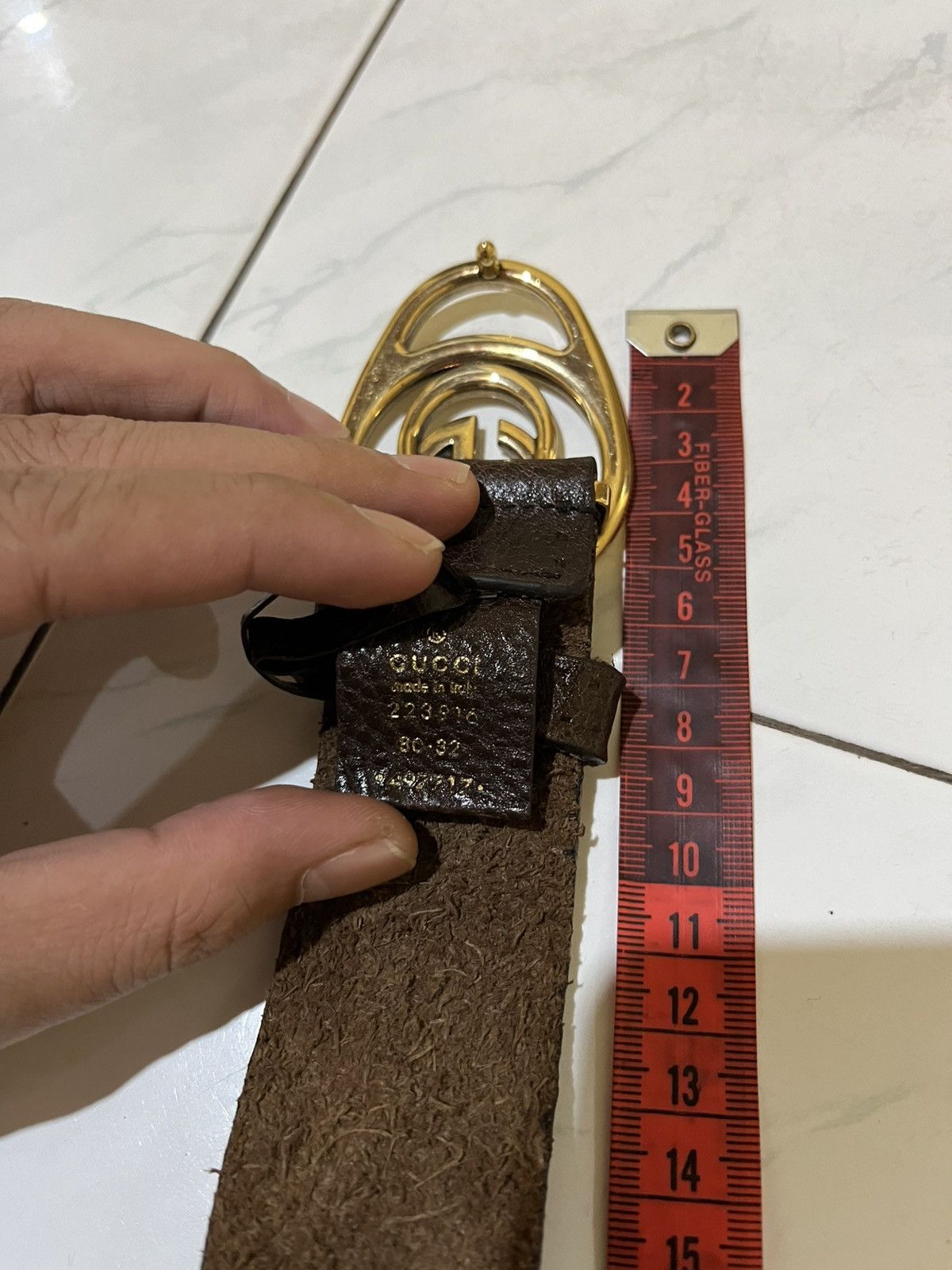 Gucci 🔥 Gucci Leather Belt Size ONE SIZE - 14 Thumbnail