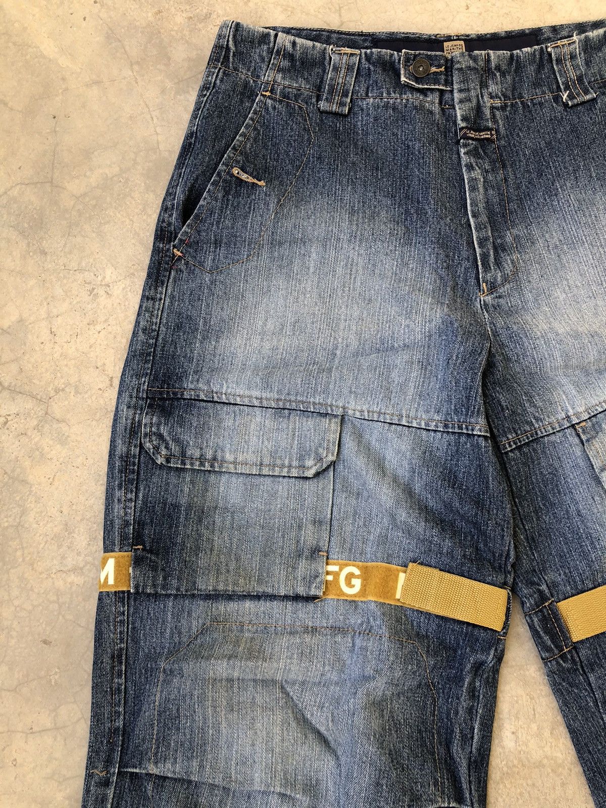 Marithe + Francois Girbaud Le Jean Marithe Francois Gurbaud Y2k M+FG Strap Baggy Denim Size US 34 / EU 50 - 8 Thumbnail