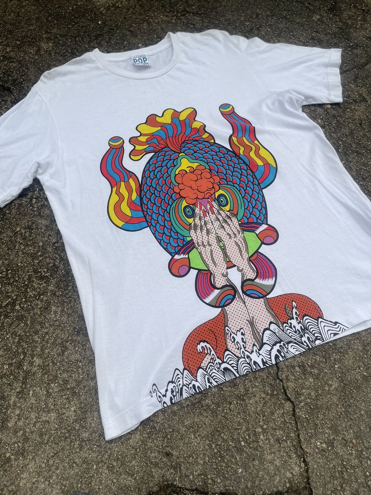Japanese Brand × Vintage Vintage Pop Art T shirt Japanese XL Warhol Basquiat Haring Size US XL / EU 56 / 4 - 2 Thumbnail