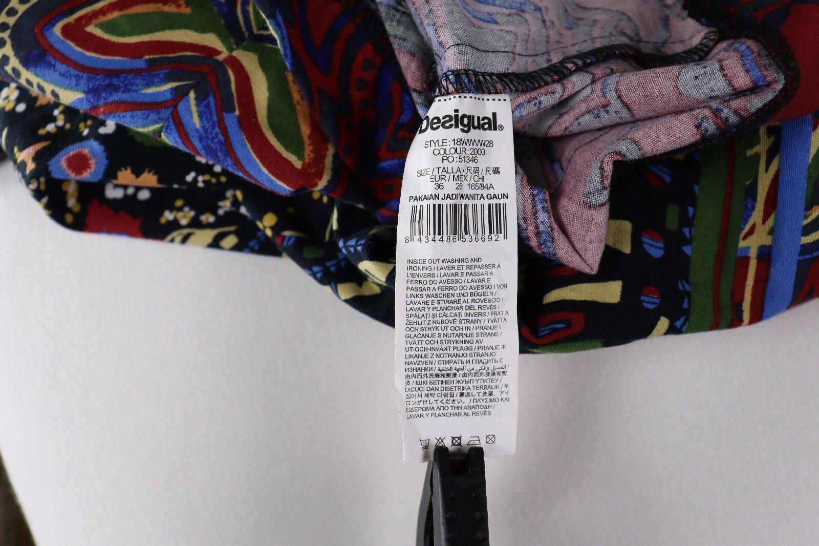 Desigual Desigual Colorful Floral Abstract Cocktail Sheath Dress 36 Size M / US 6-8 / IT 42-44 - 10 Thumbnail