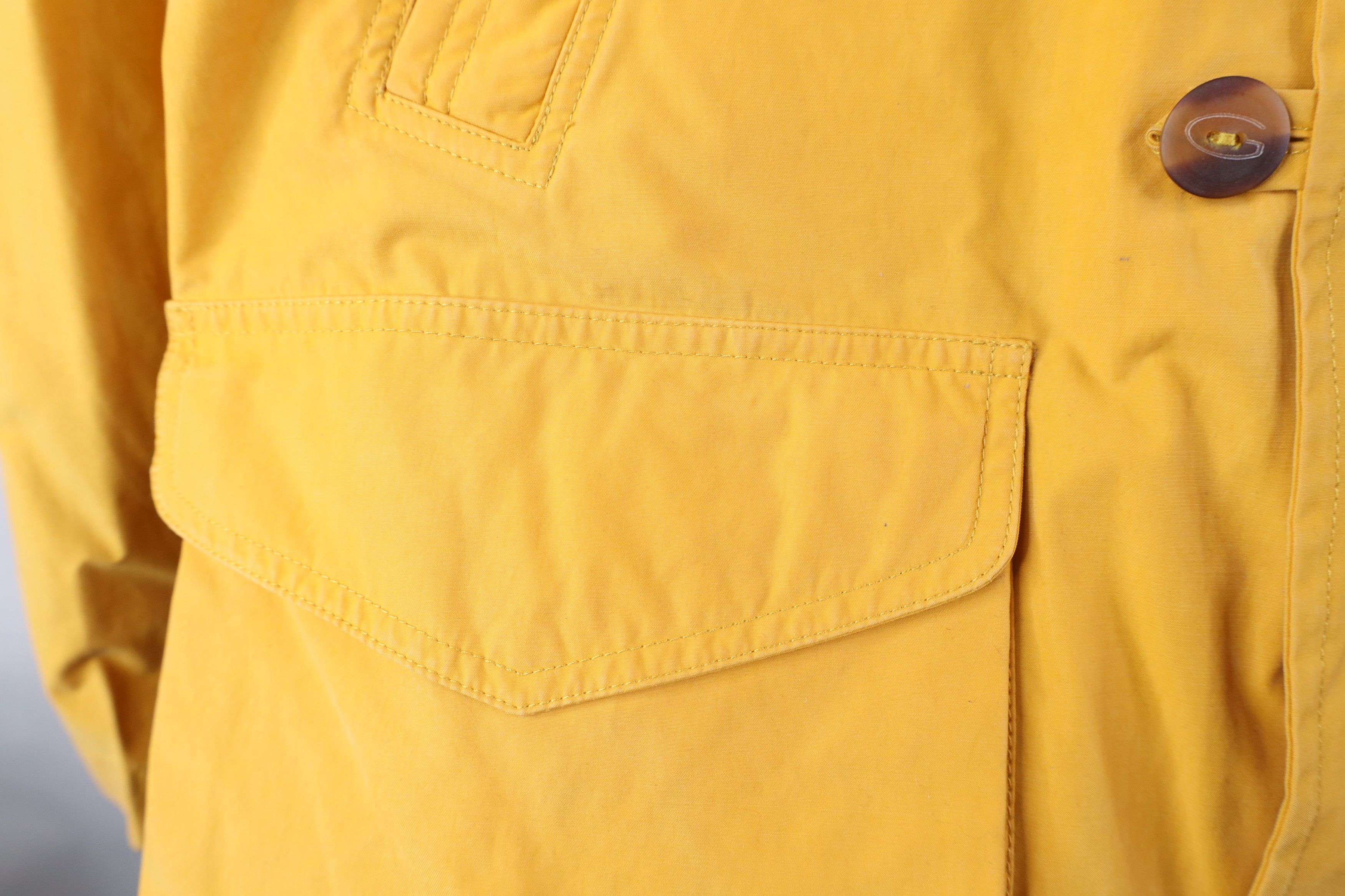 Vintage Vintage 90s Streetwear Pigment Dye Chore Barn Jacket Yellow Size US L / EU 52-54 / 3 - 4 Thumbnail