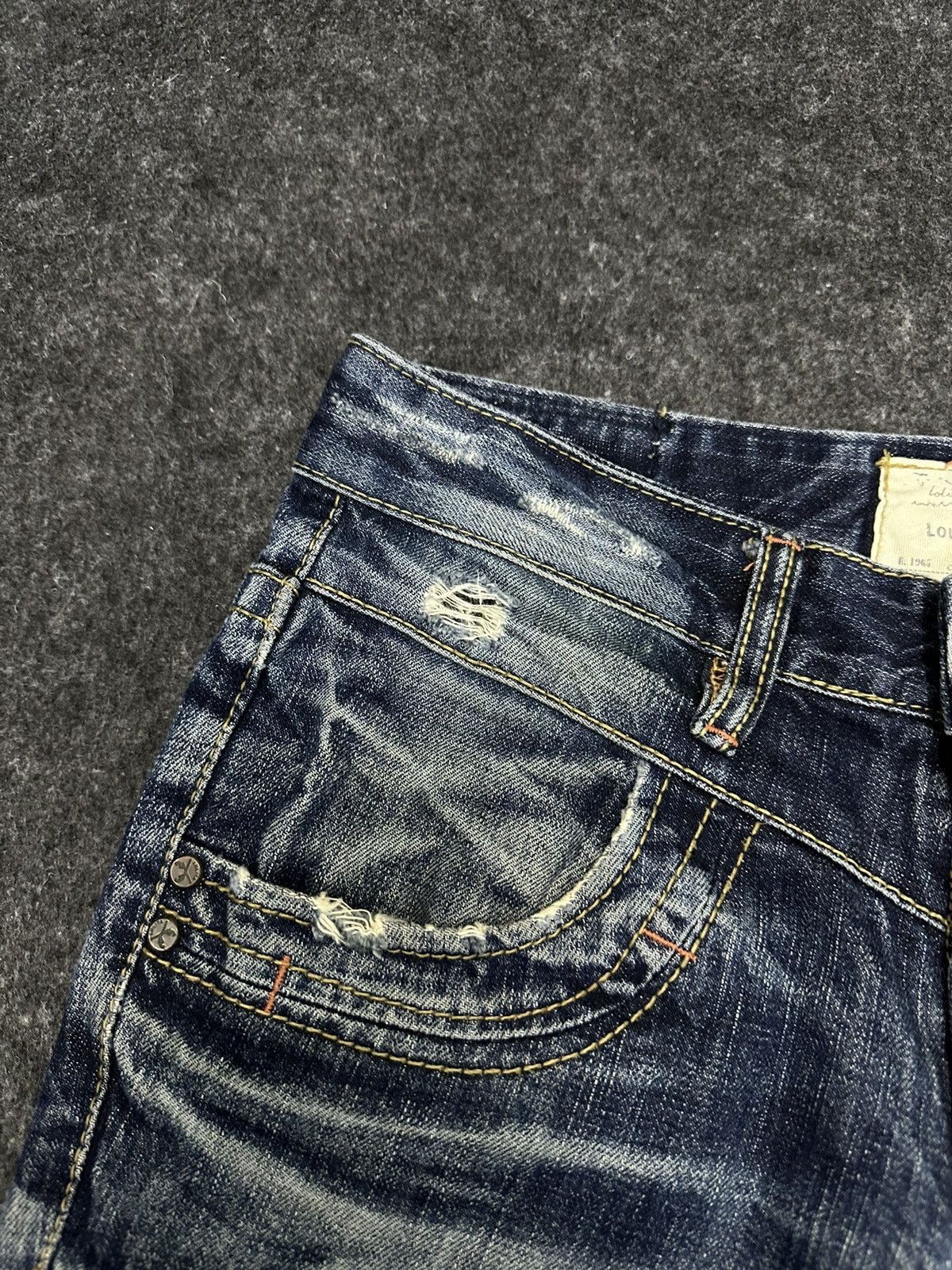 Hysteric Glamour Lolita Concert Club Flare Distressed Denim 29x29 F47 Size US 29 - 5 Thumbnail