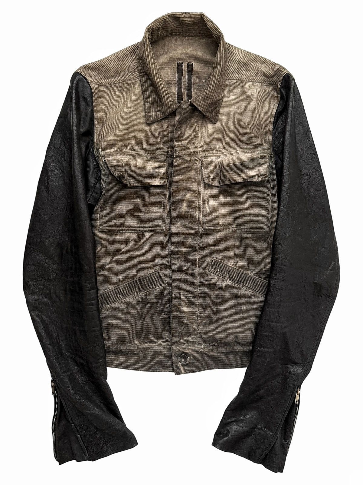 Rick Owens 2000’s Sample Hogwash Distressed Corduroy Leather Hybrid Size US M / EU 48-50 / 2 - 1 Thumbnail