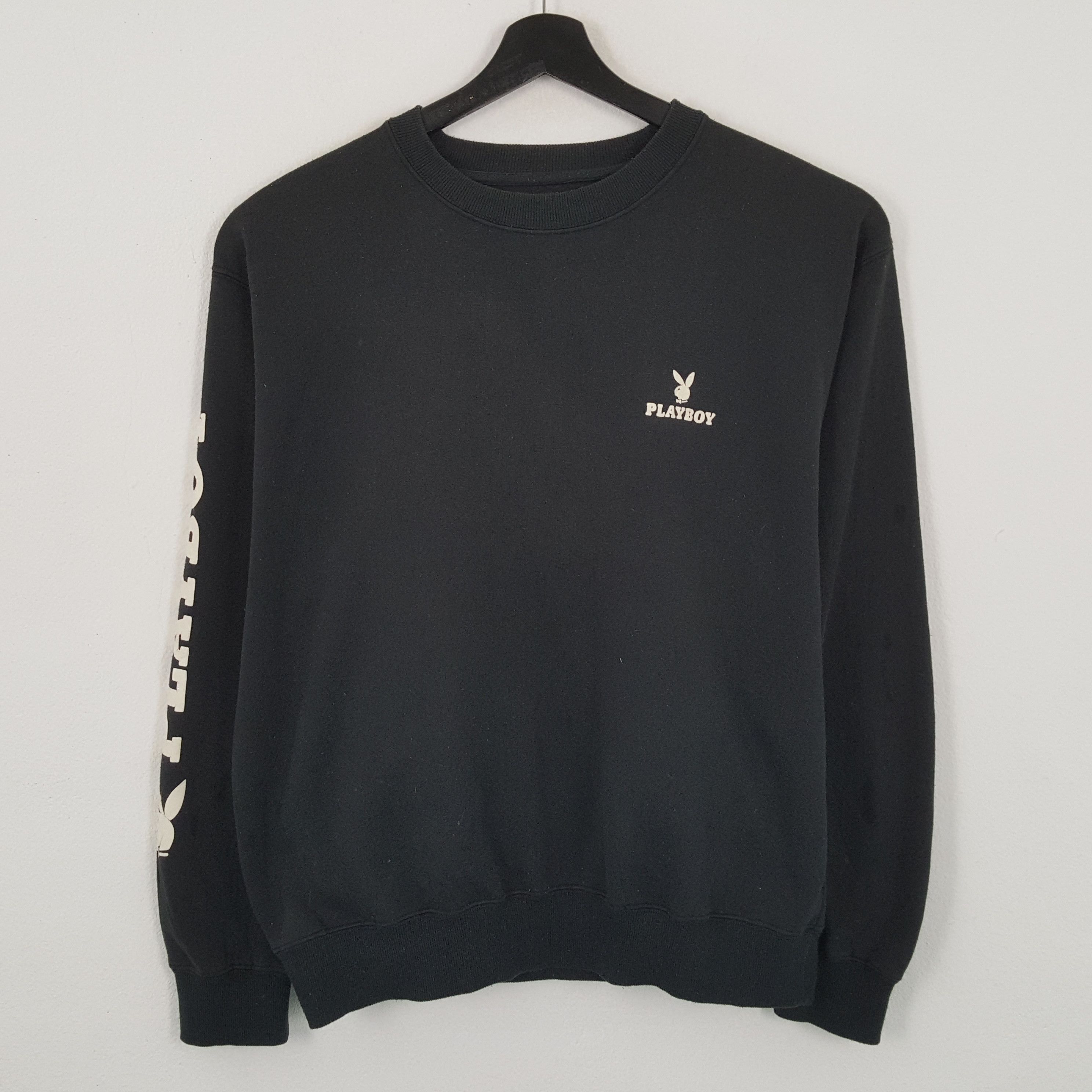 Playboy × Vintage PLAYBOY Logo Spellout Design Fashion Style Sweatshirt Size US L / EU 52-54 / 3 - 3 Thumbnail