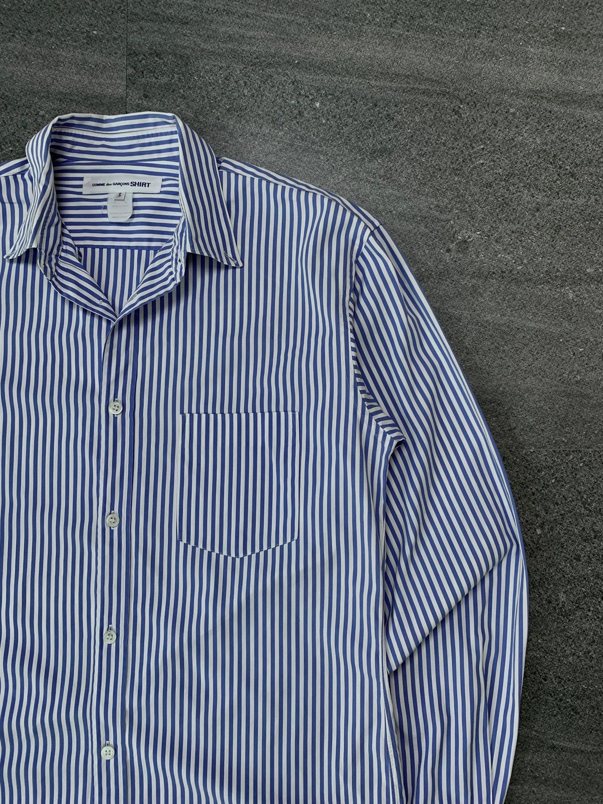 Comme des Garcons SHIRT FREE IMPORT TAX Striped Ls Shirt Size US S / EU 44-46 / 1 - 3 Thumbnail