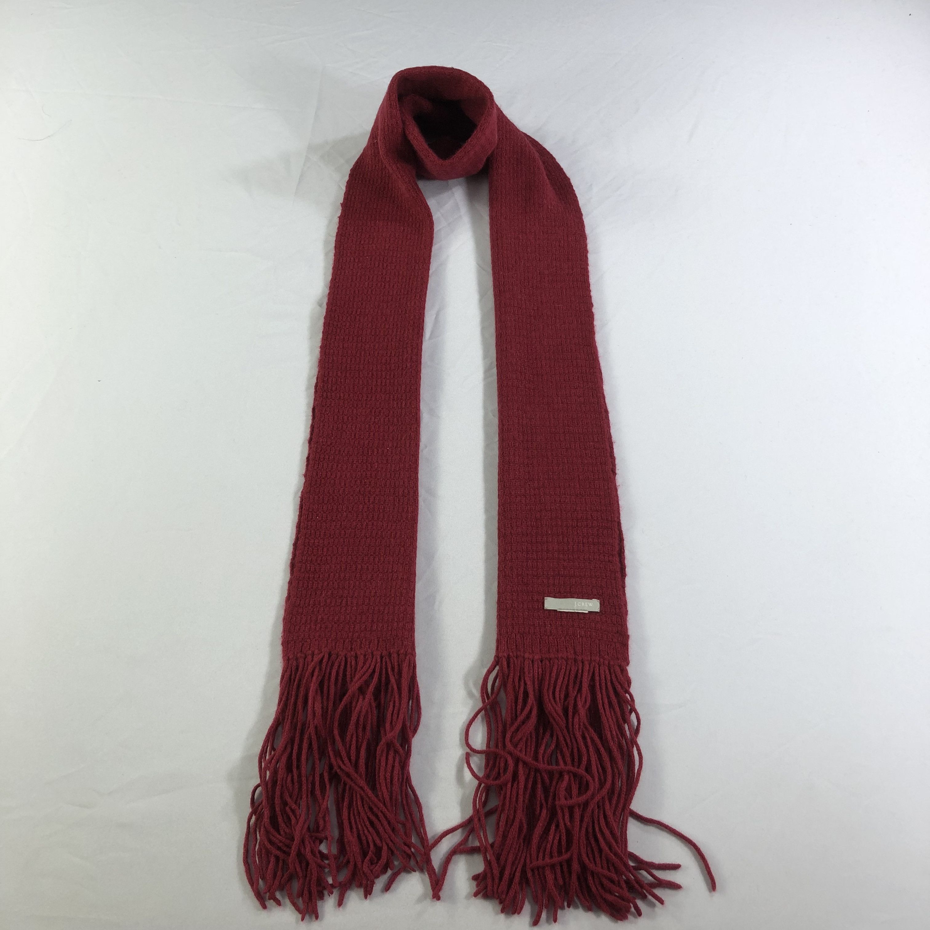 J.Crew J Crew Red Wool Scarf Muffler V1405 Size ONE SIZE - 1 Thumbnail