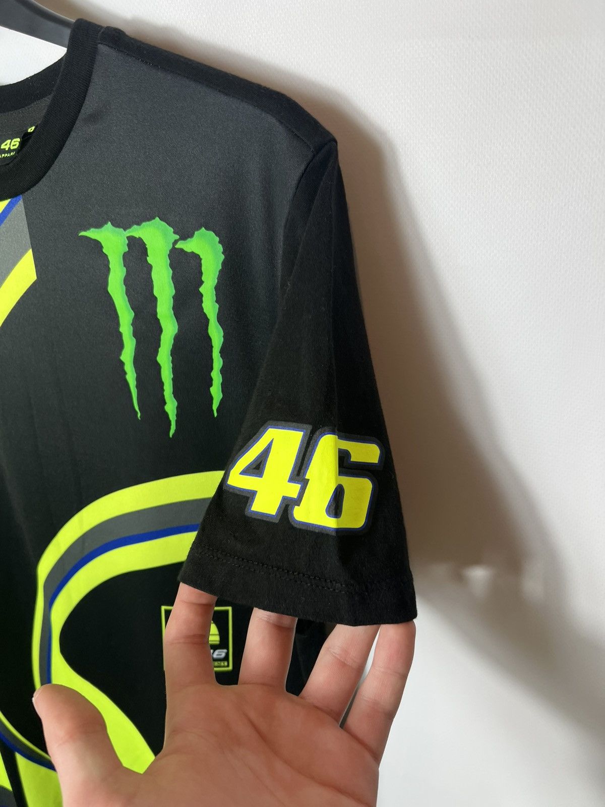 Yamaha MOTO GP YAMAHA MONSTER ENEGRY RACING VALENTINO ROSSI #46 TEE Size US S / EU 44-46 / 1 - 2 Thumbnail