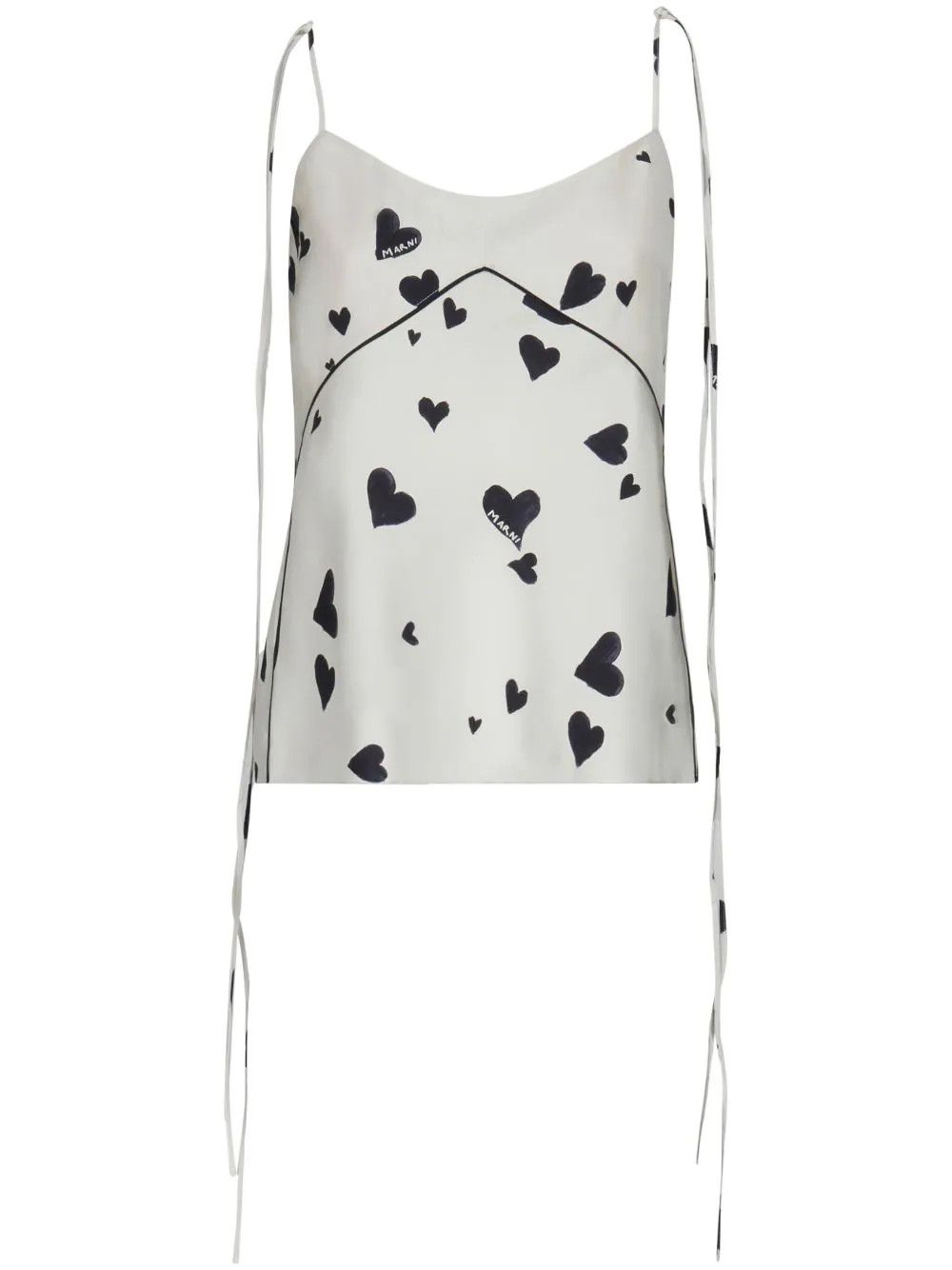 Marni o1w1db10824 Camisole Tops in White Size XL / US 12-14 / IT 48-50 - 1 Thumbnail