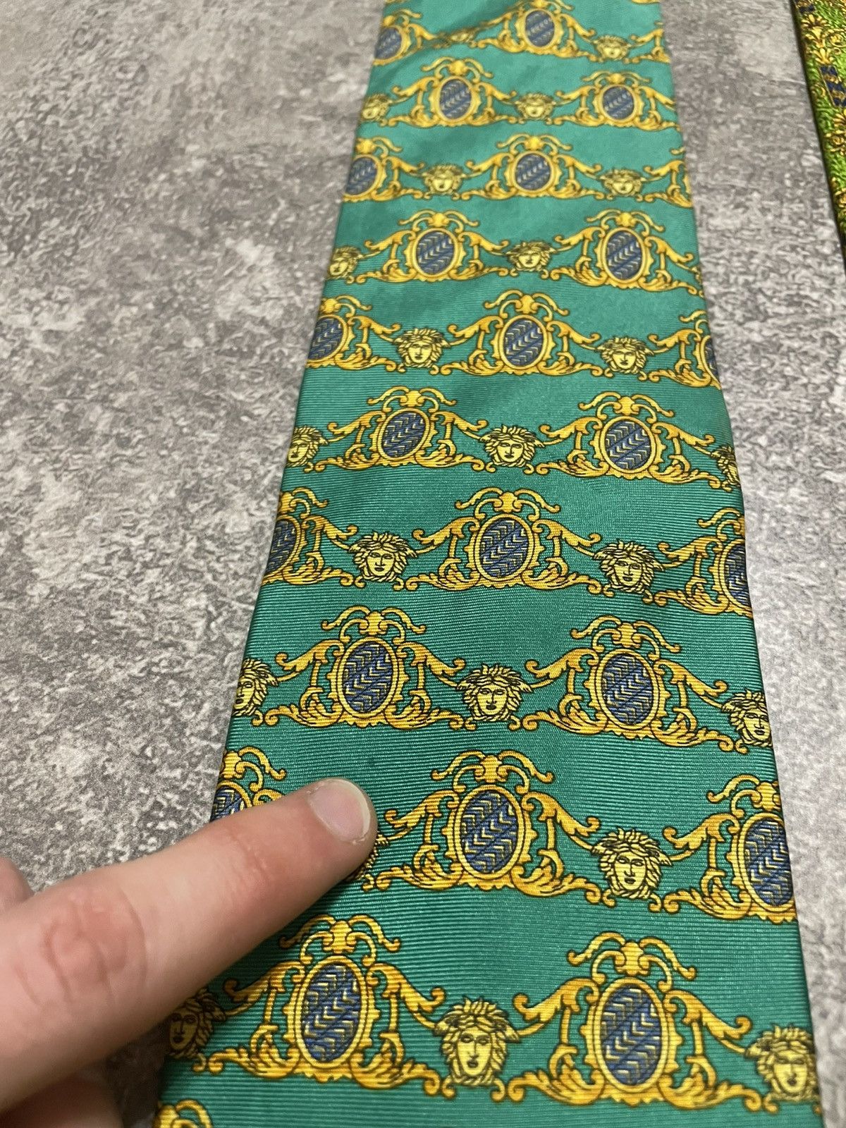 Versace x3 Vintage Gianni Versace Monogram Silk Ties Size ONE SIZE - 22 Thumbnail