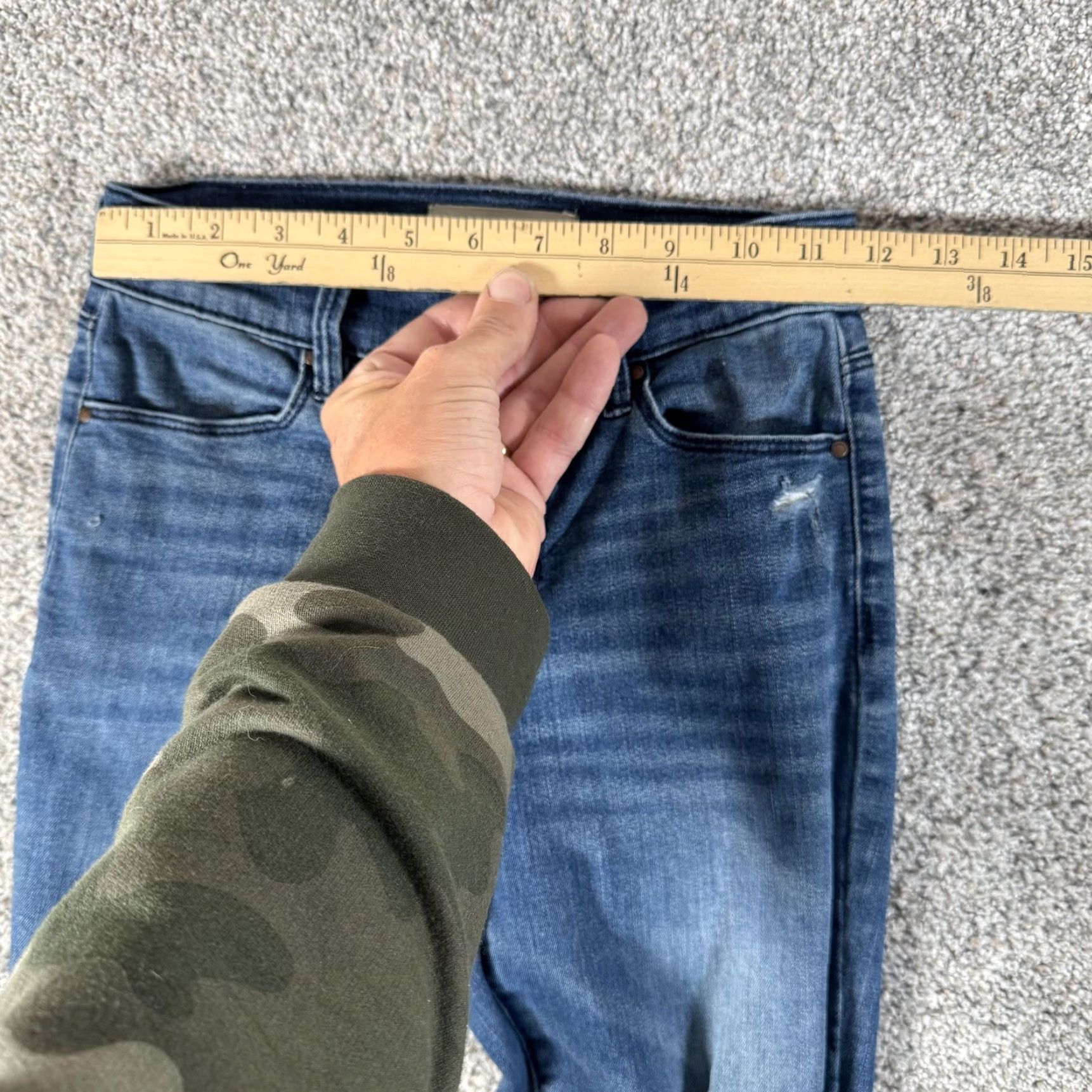 Pacsun VINTAGE? No — PacSun Jeans Women’s 23 Blue High-Rise Ankle Jegging Distressed Super Stretch Jeans 00 Womens Slim Distressed Pockets Zip Fly Size 24" / US 00 / IT 34 - 2 Thumbnail