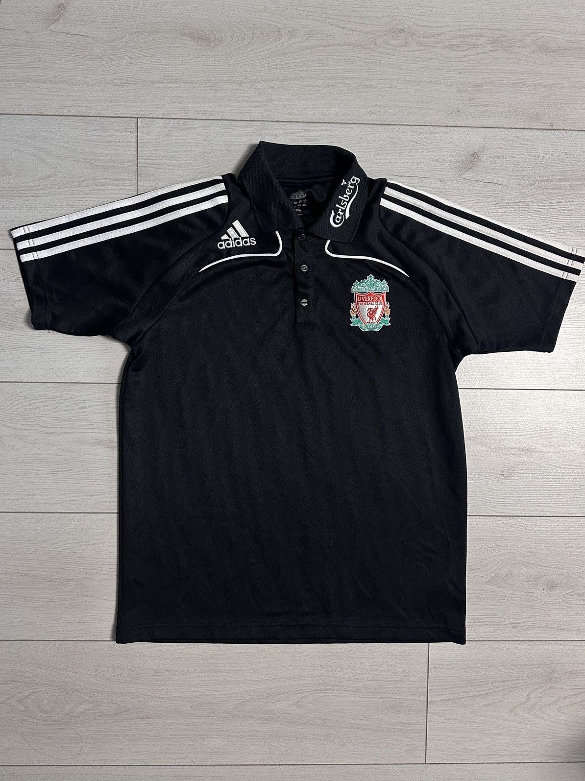 Adidas × Vintage Vintage adidas Liverpool black size S rare Carlberg 2008 Size US S / EU 44-46 / 1 - 1 Thumbnail