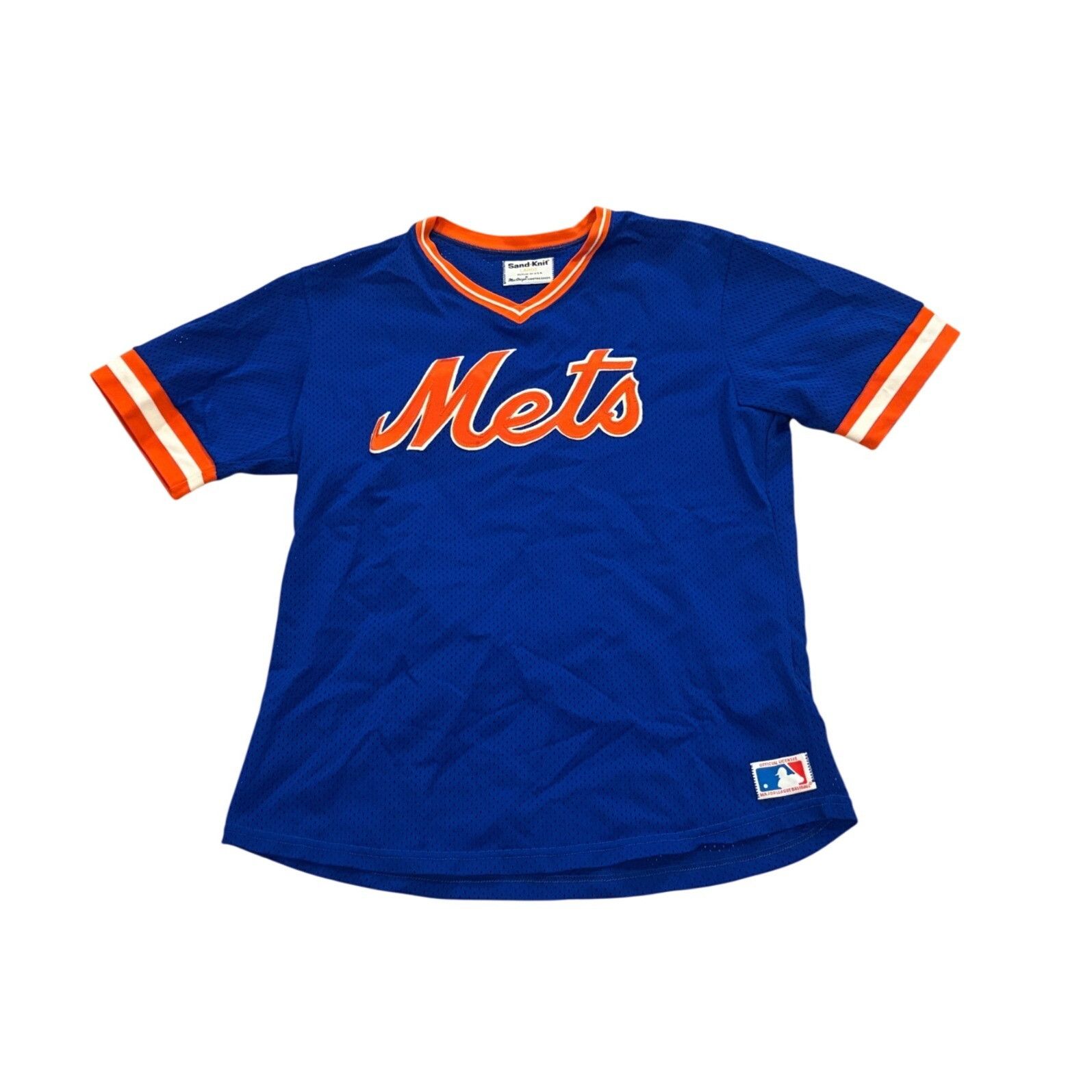 Other Vintage 80s Sand-Knit New York Mets MLB Pullover Baseball Je Size US L / EU 52-54 / 3 - 1 Thumbnail