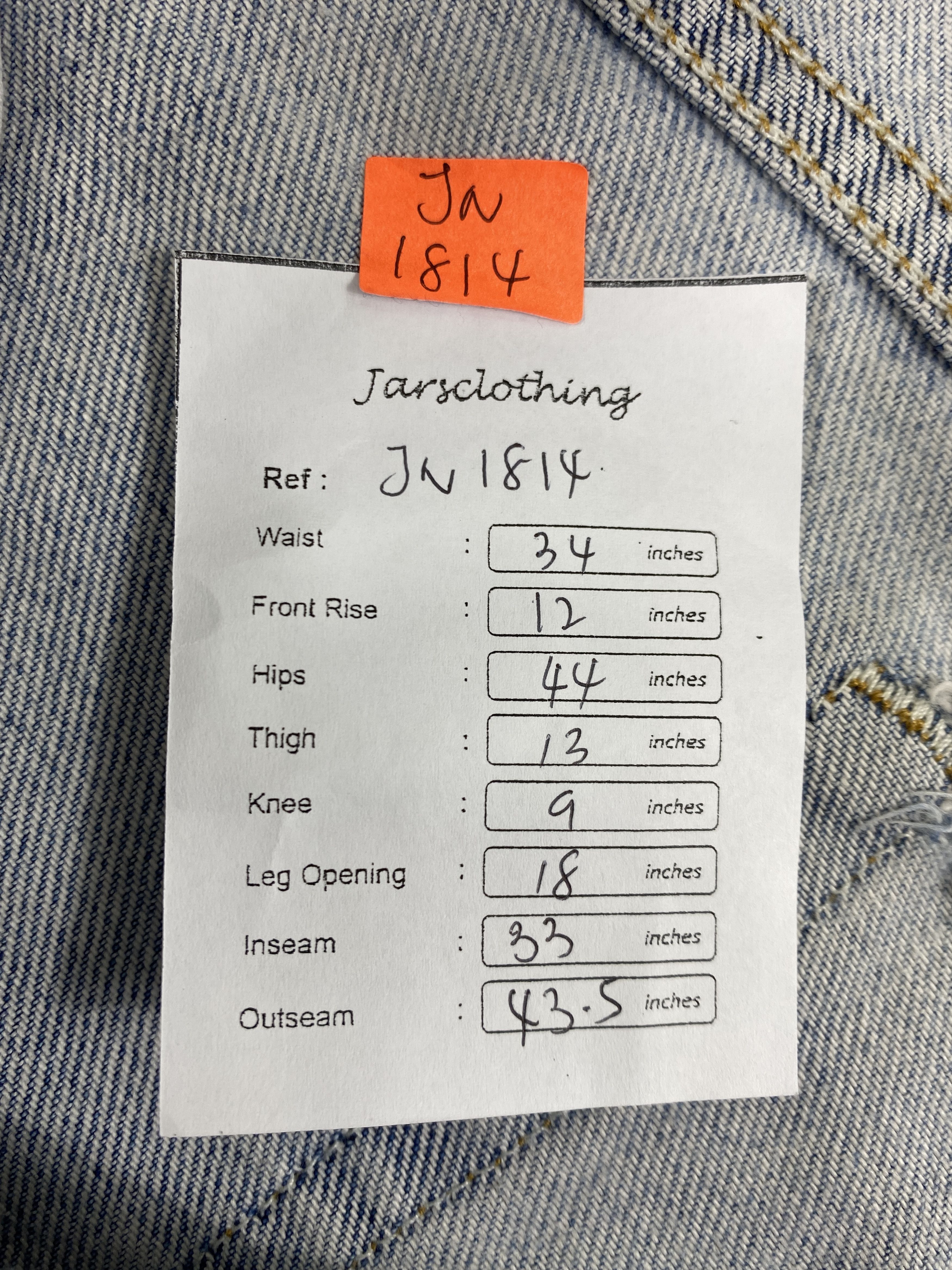 Levi's Vintage Levi's 517 Light Blue Wash Flare 34x33 Denim-JN1814 Size US 34 / EU 50 - 9 Thumbnail