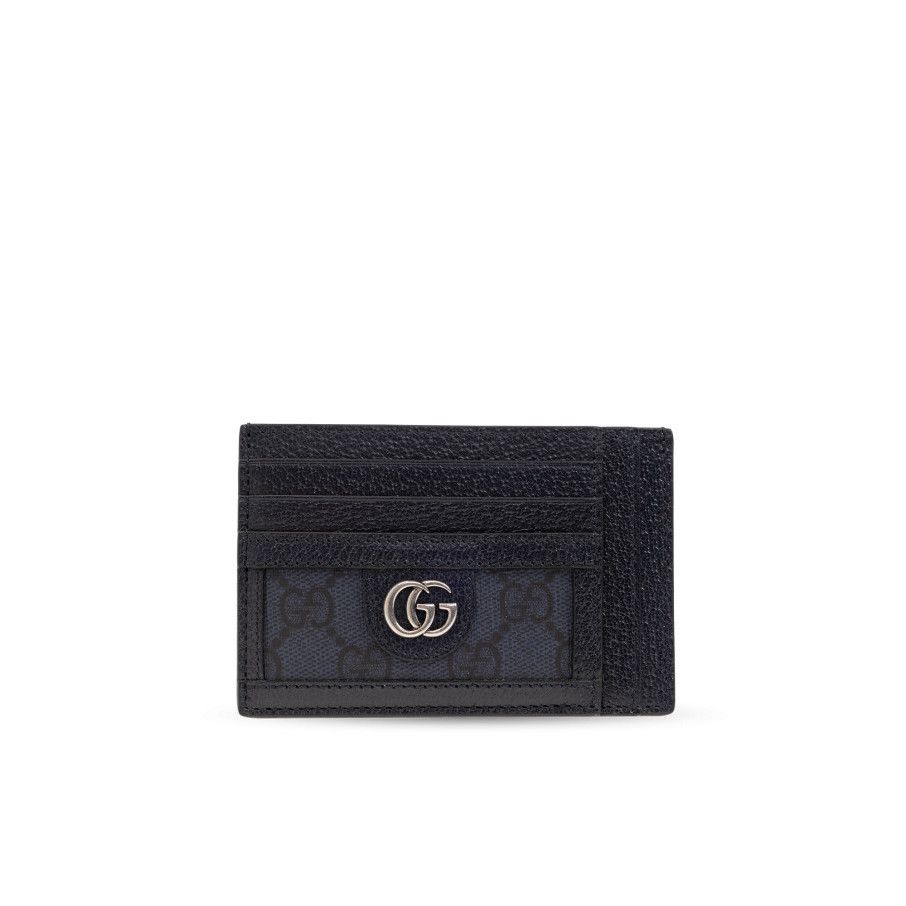 Gucci GUCCI Monogram Card Case Blue Ebony New & Authentic Size ONE SIZE - 1 Thumbnail