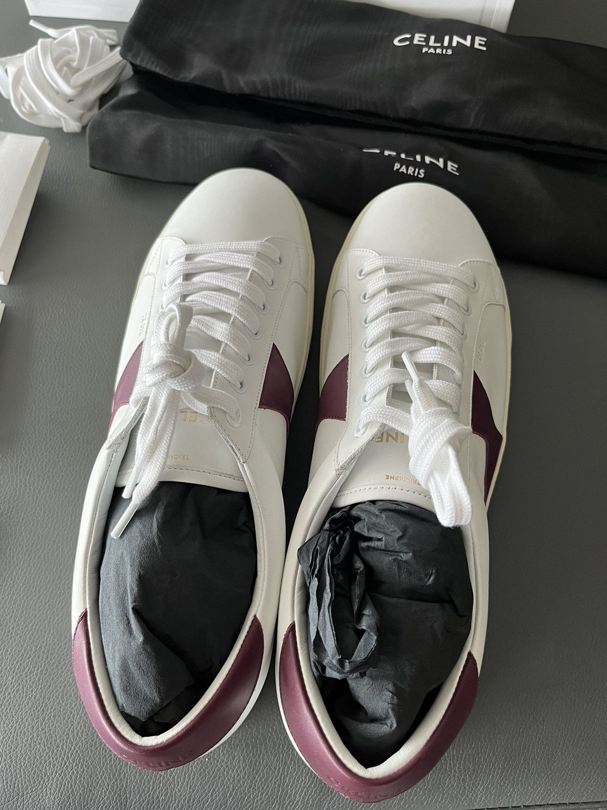 Celine × Hedi Slimane Runway Celine Hedi Slimane Classic Triomphe Sneaker Size US 13 / EU 46 - 8 Thumbnail
