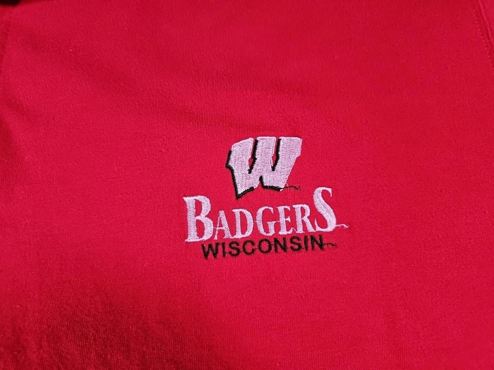 Holloway Holloway XL Wisconsin Badgers Red Polo Size ONE SIZE - 3 Thumbnail