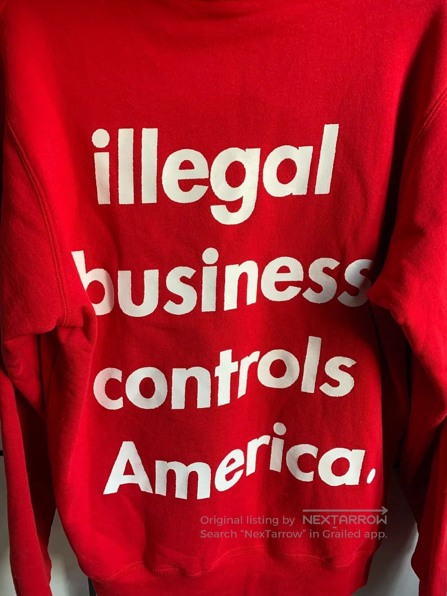 Supreme Supreme 18SS Illegal Business Hooded Sweatshirt. Size US M / EU 48-50 / 2 - 7 Thumbnail
