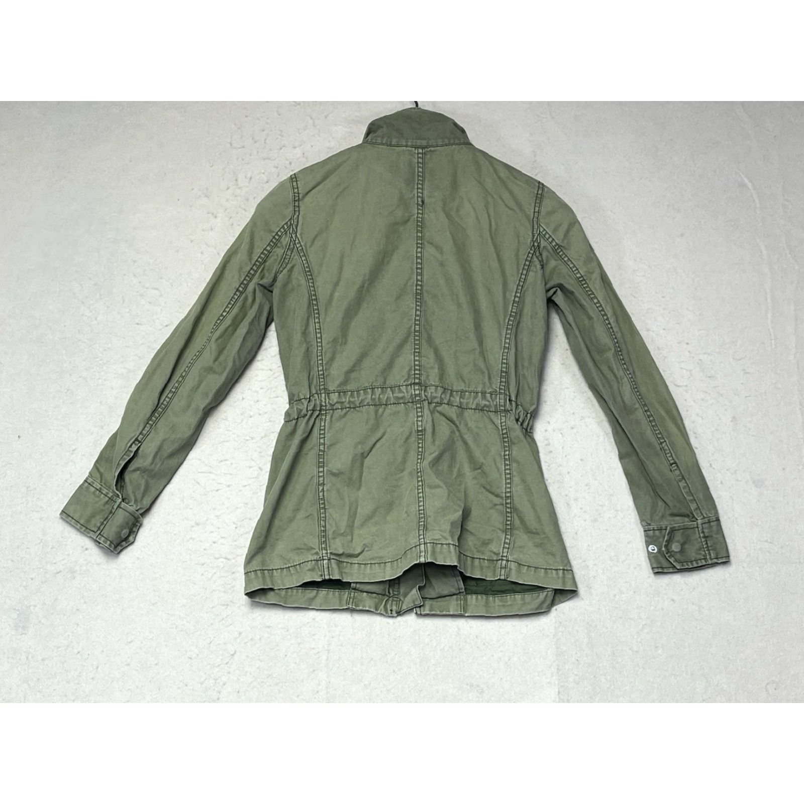 Madewell Madewell Jacket Womens XS Green Cotton Military Field Jacket Zip Upxs? Size XS / US 0-2 / IT 36-38 - 2 Thumbnail