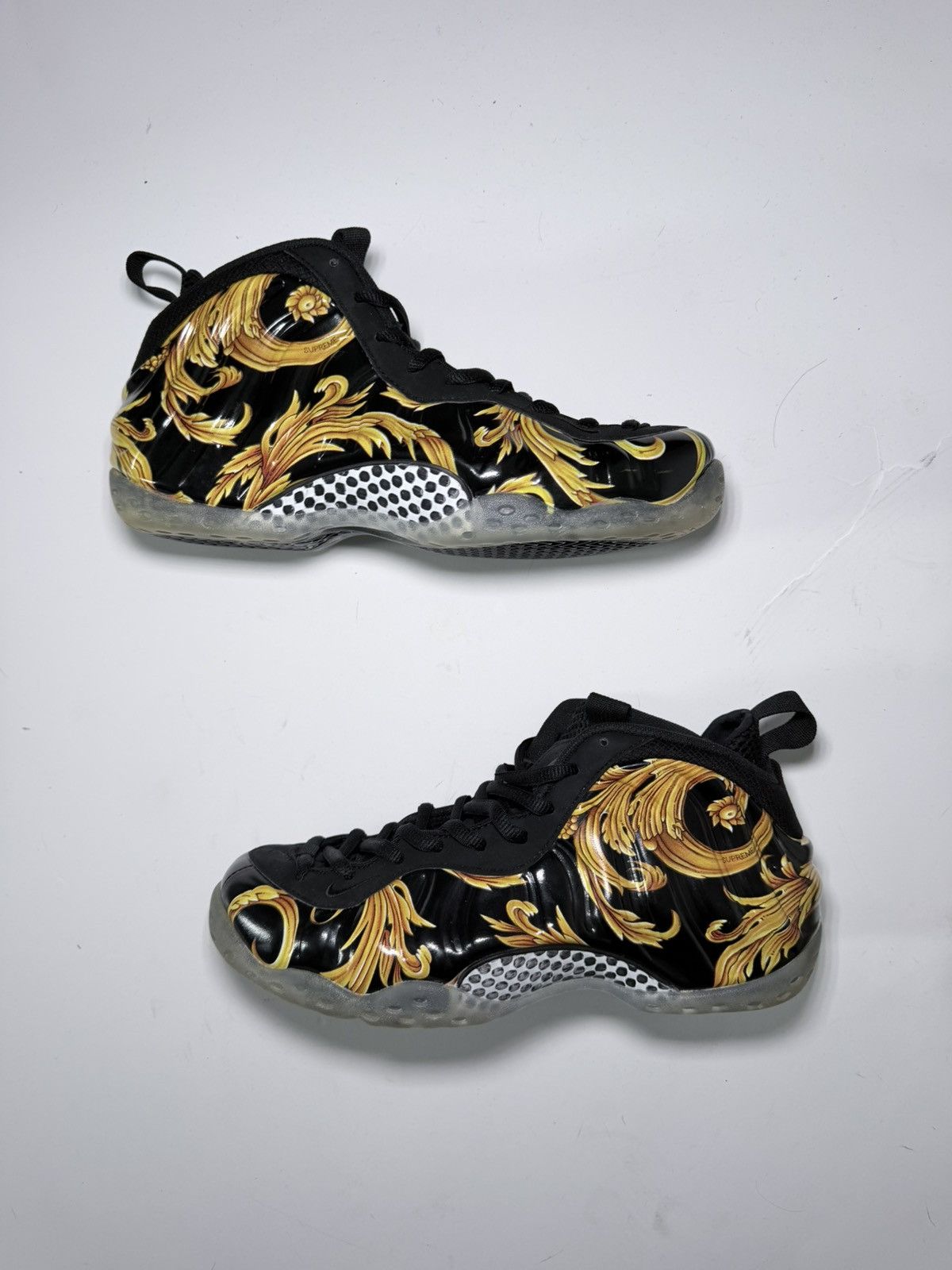 Nike × Supreme Supreme x Nike Air Foamposite One SP Black 652792 001 Size US 8.5 / EU 41-42 - 3 Thumbnail