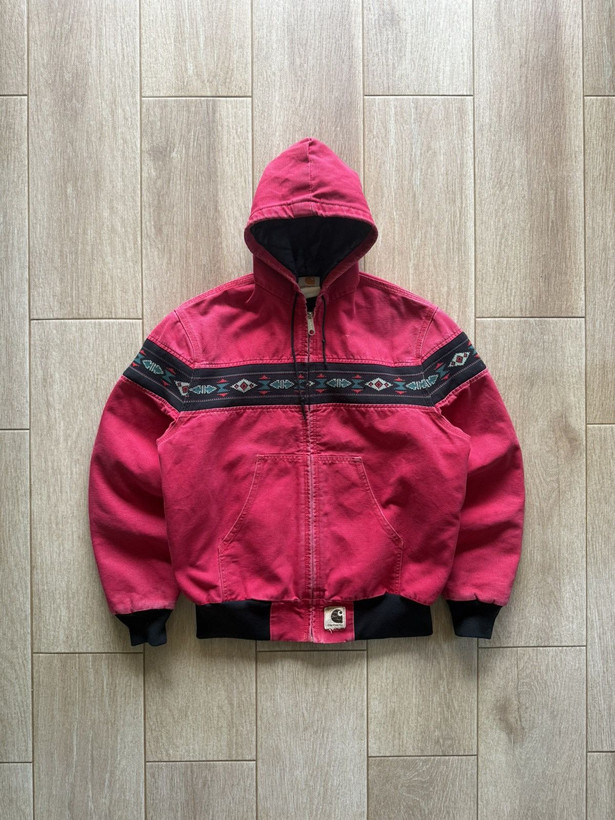 Carhartt Vintage J78RED Carhartt Aztec Jacket Size US M / EU 48-50 / 2 - 1 Thumbnail